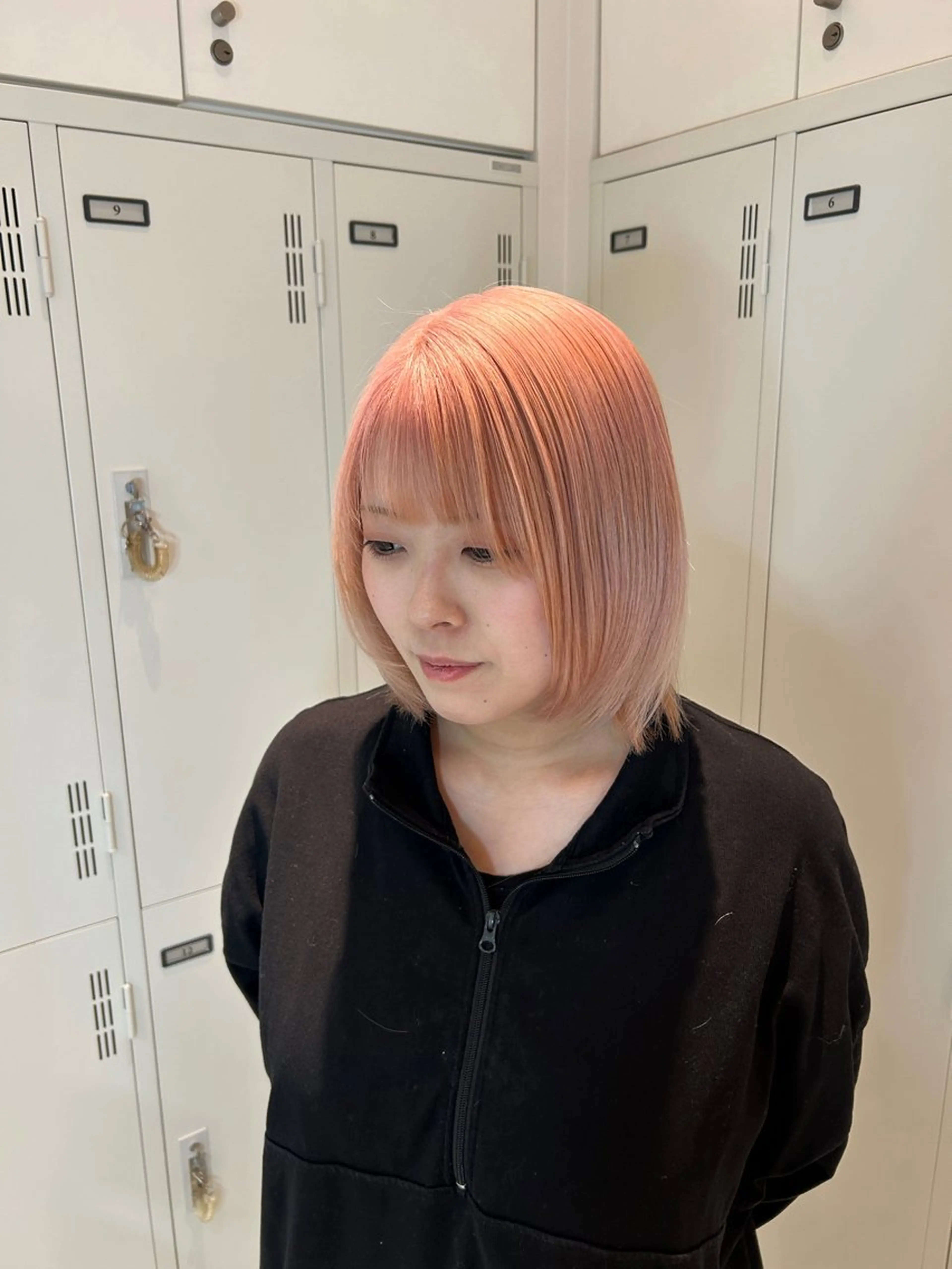 ミディアム カラー ダブルカラー ピンクカラー ホワイトピンク カット ヘアカラー ダブルカラー /透明感カラーRioのヘアスタイル