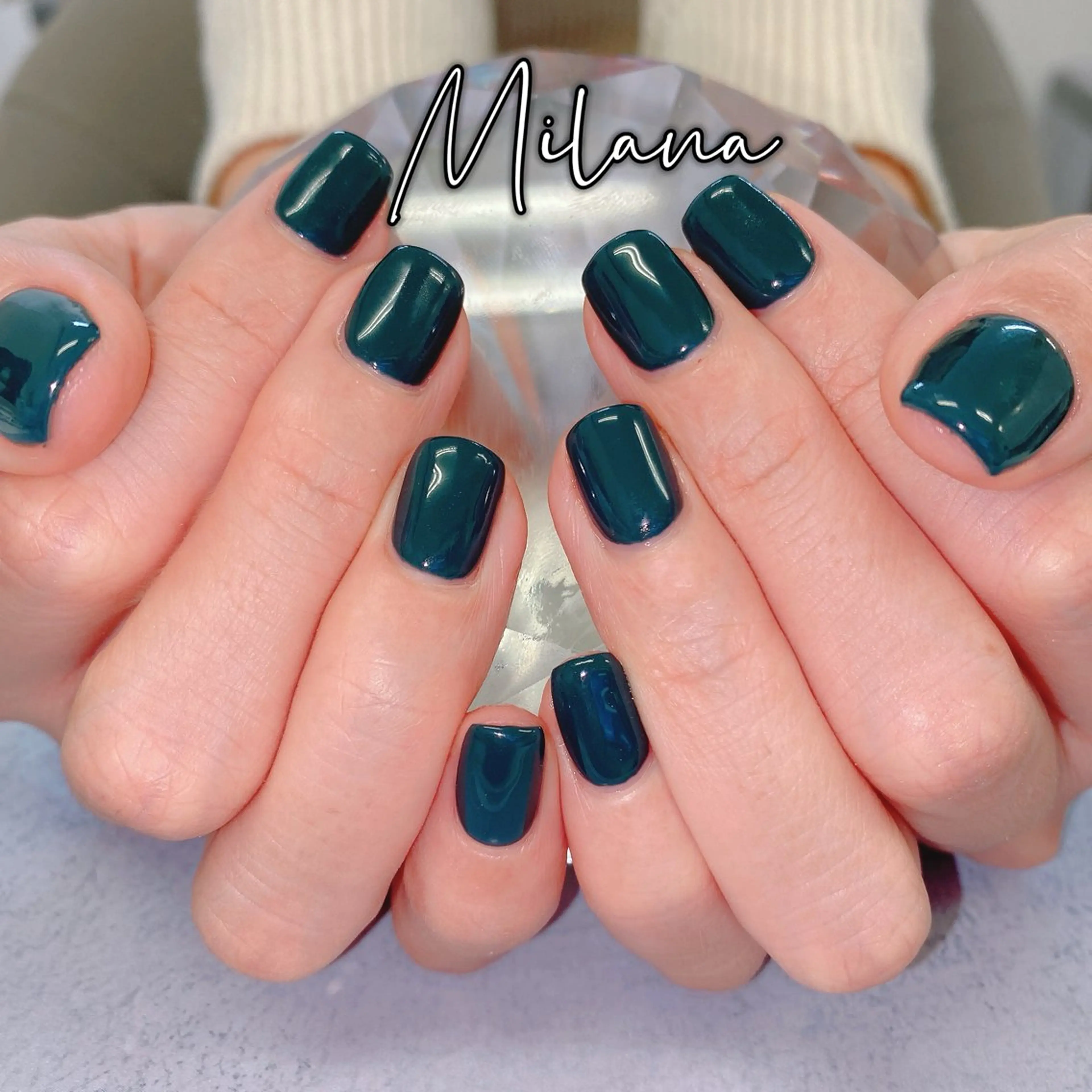 ネイル ワンカラーネイル シンプルネイル ハンドネイル Milana （研修生メニュー）のネイルデザイン