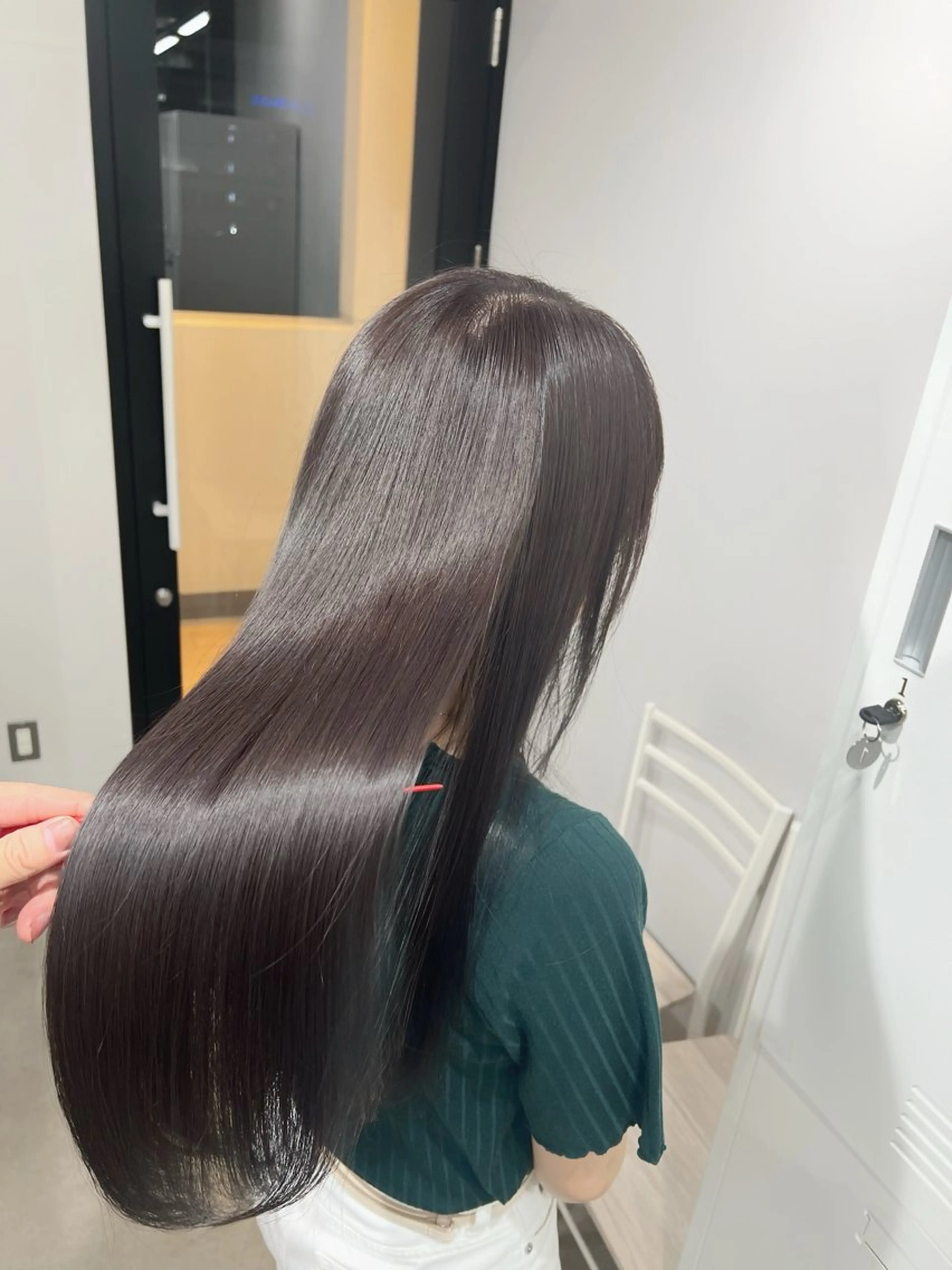 セミロング カラー ブリーチ/髪質改善/ レイヤー/YUTO‎のヘアスタイル