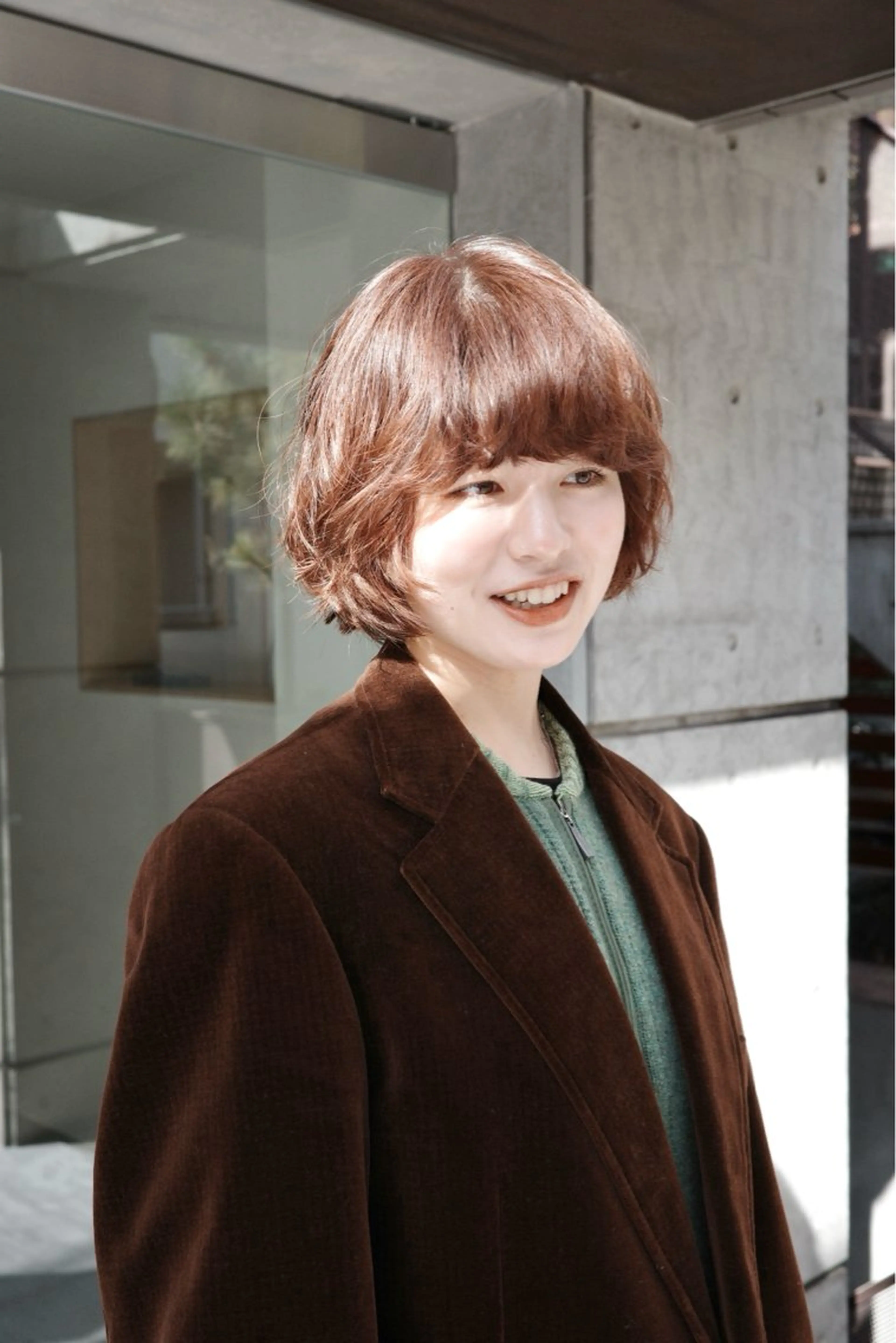 ショート カラー パーマ カット パーマ HEIMER ミカド　サトル△のヘアスタイル