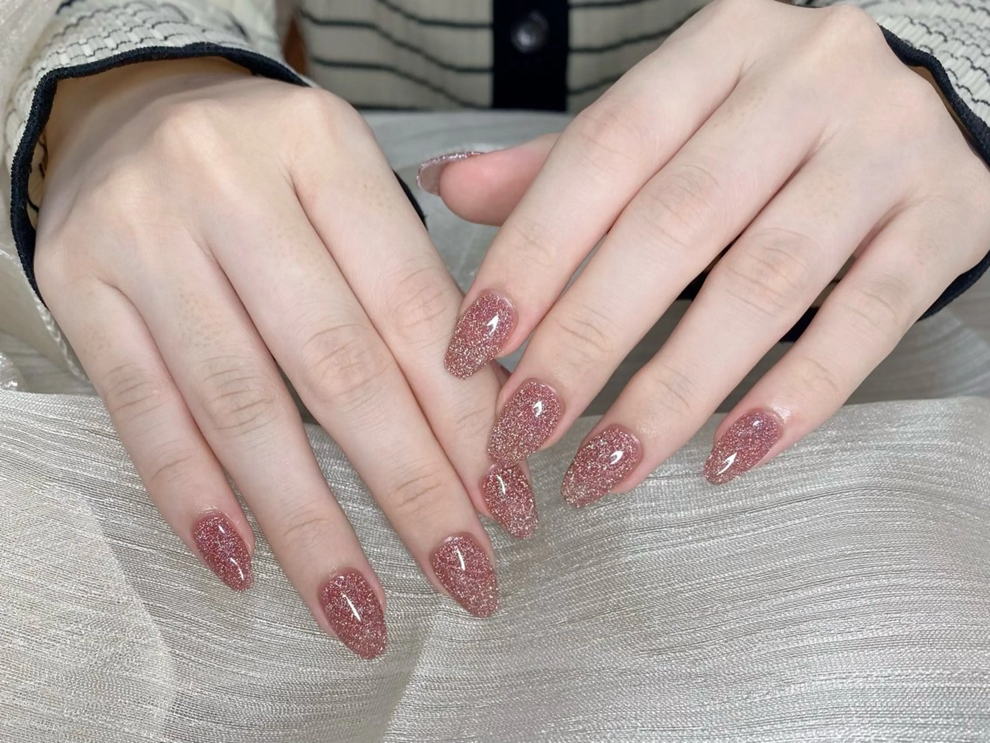 ワンカラーorラメグラの写真