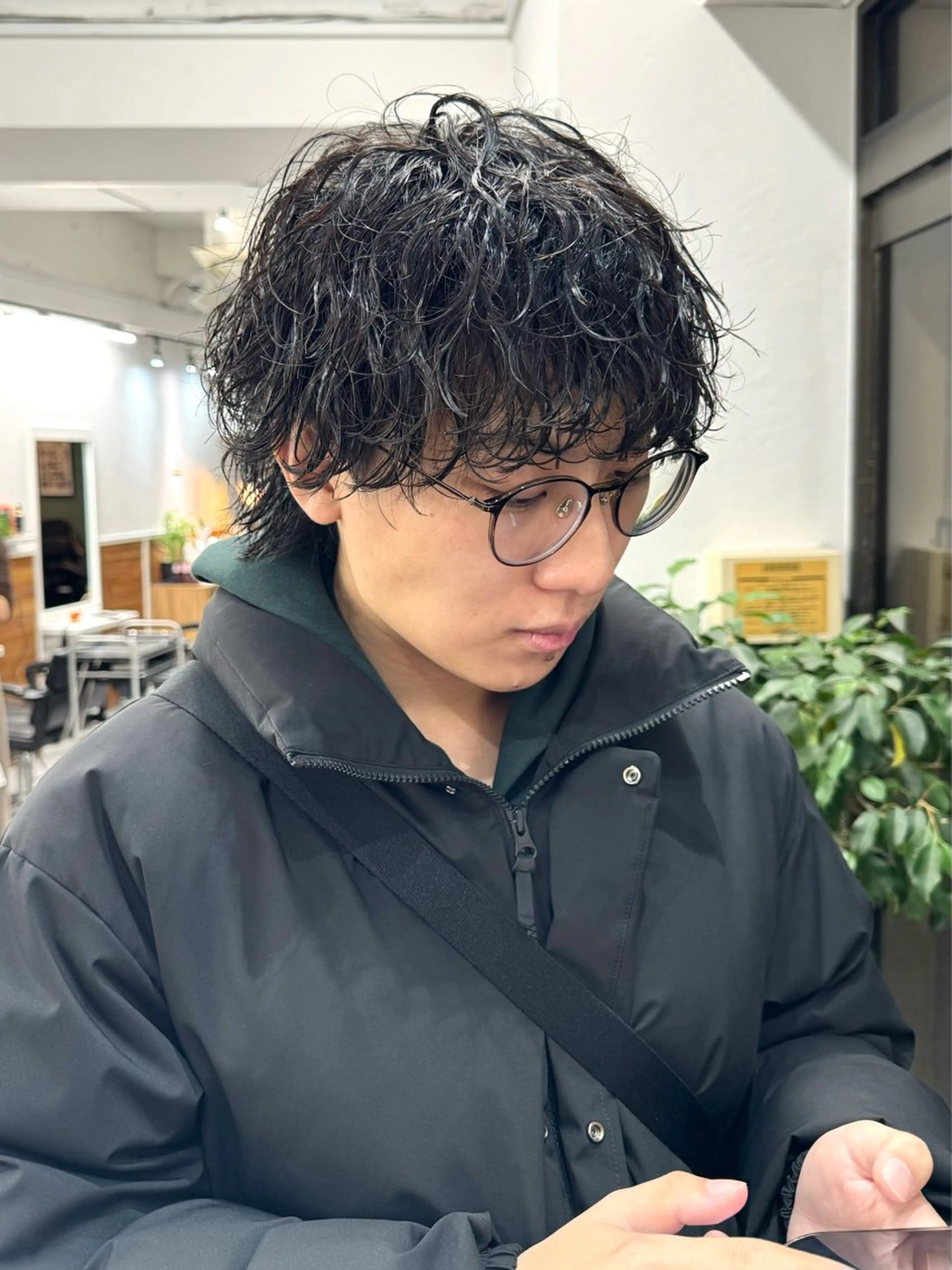 パーマ メンズ メンズパーマ 波巻きパーマ カット パーマ トリートメント シャドウパーマ/ 波巻パーマYu-Kiのヘアスタイル