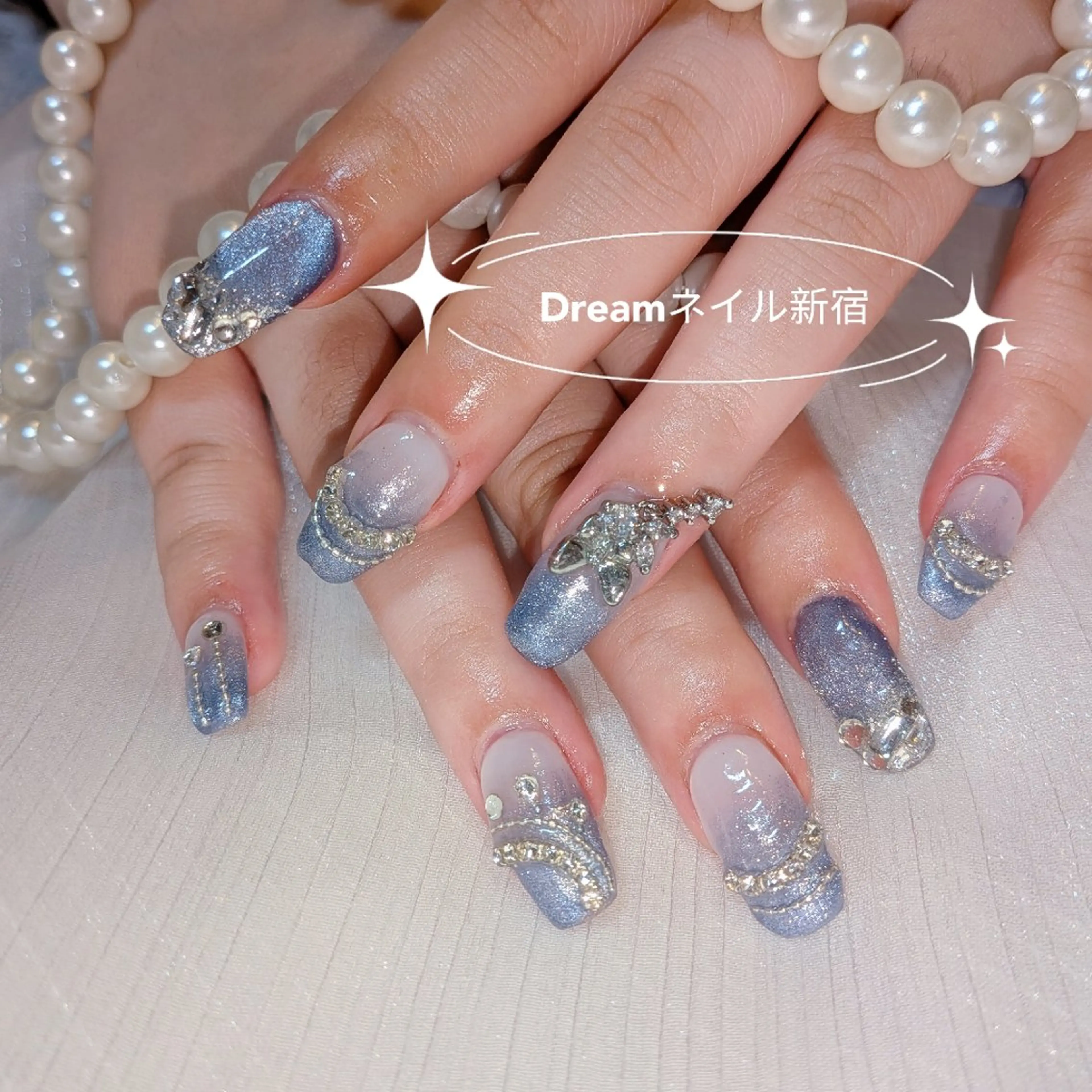 ネイル ハンドネイル ネイリストゆか💅 長さだし、深爪矯正のネイルデザイン