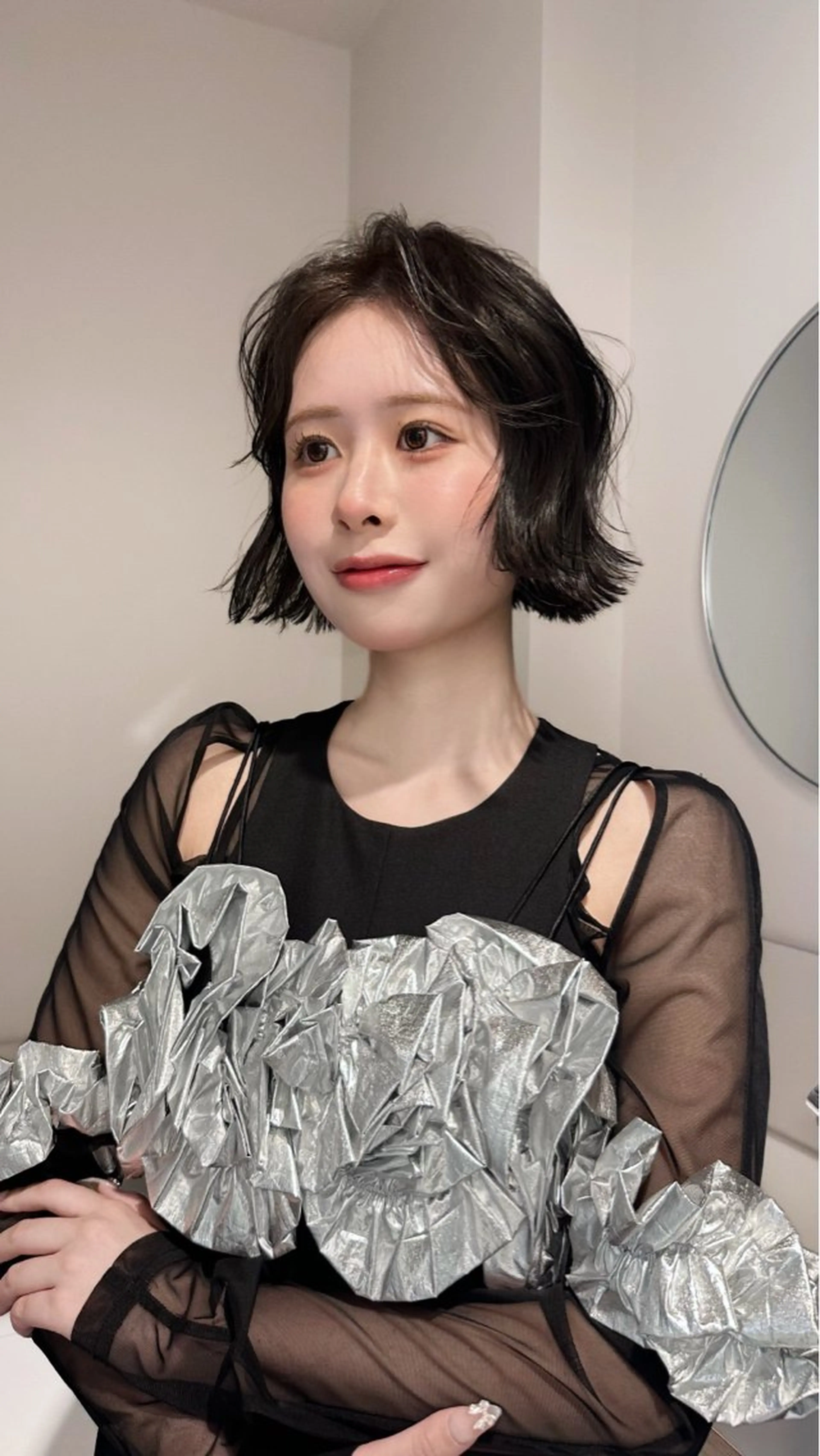 ショート 切りっぱなしボブ ショートボブ ボブ 韓国風ヘア 似合わせカット 🌀渋谷ボブパーマ 🌀河野瑠太のヘアスタイル