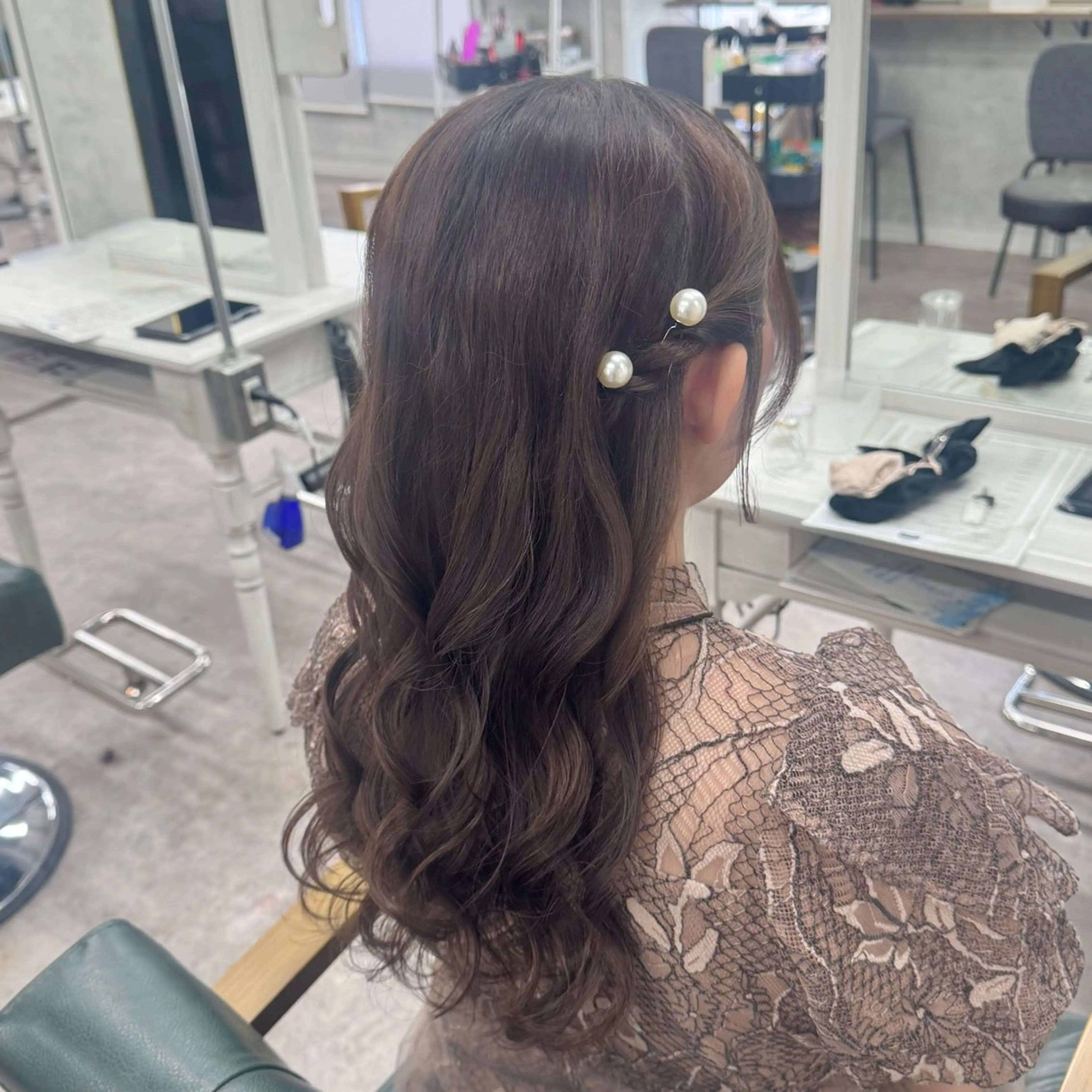 ロング ヘアアレンジ ヘアセット JUNSHIN🦋 ヘアセット／カラーのヘアスタイル