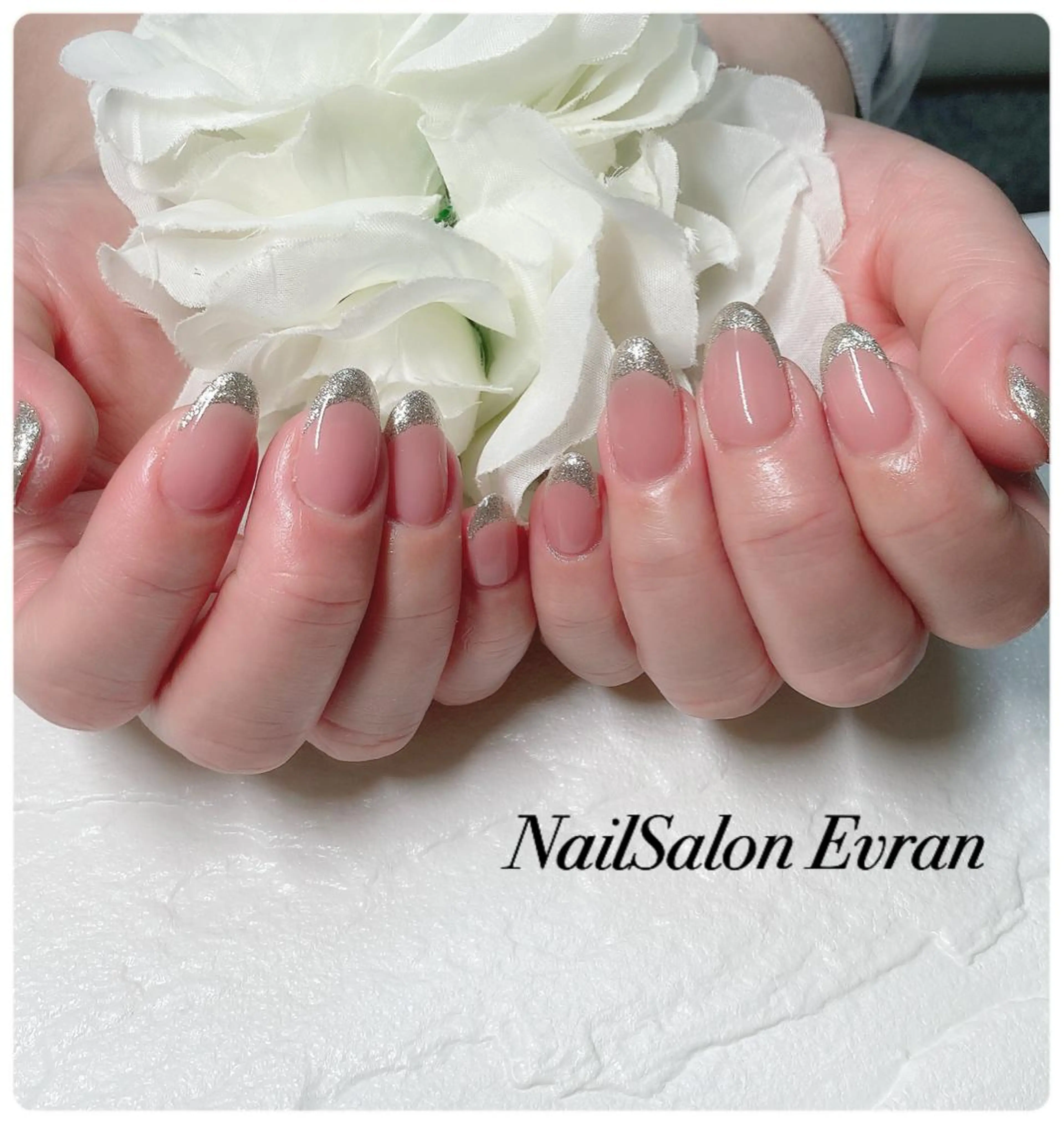 ネイル フレンチネイル ハンドネイル Nail salon Evranのネイルデザイン