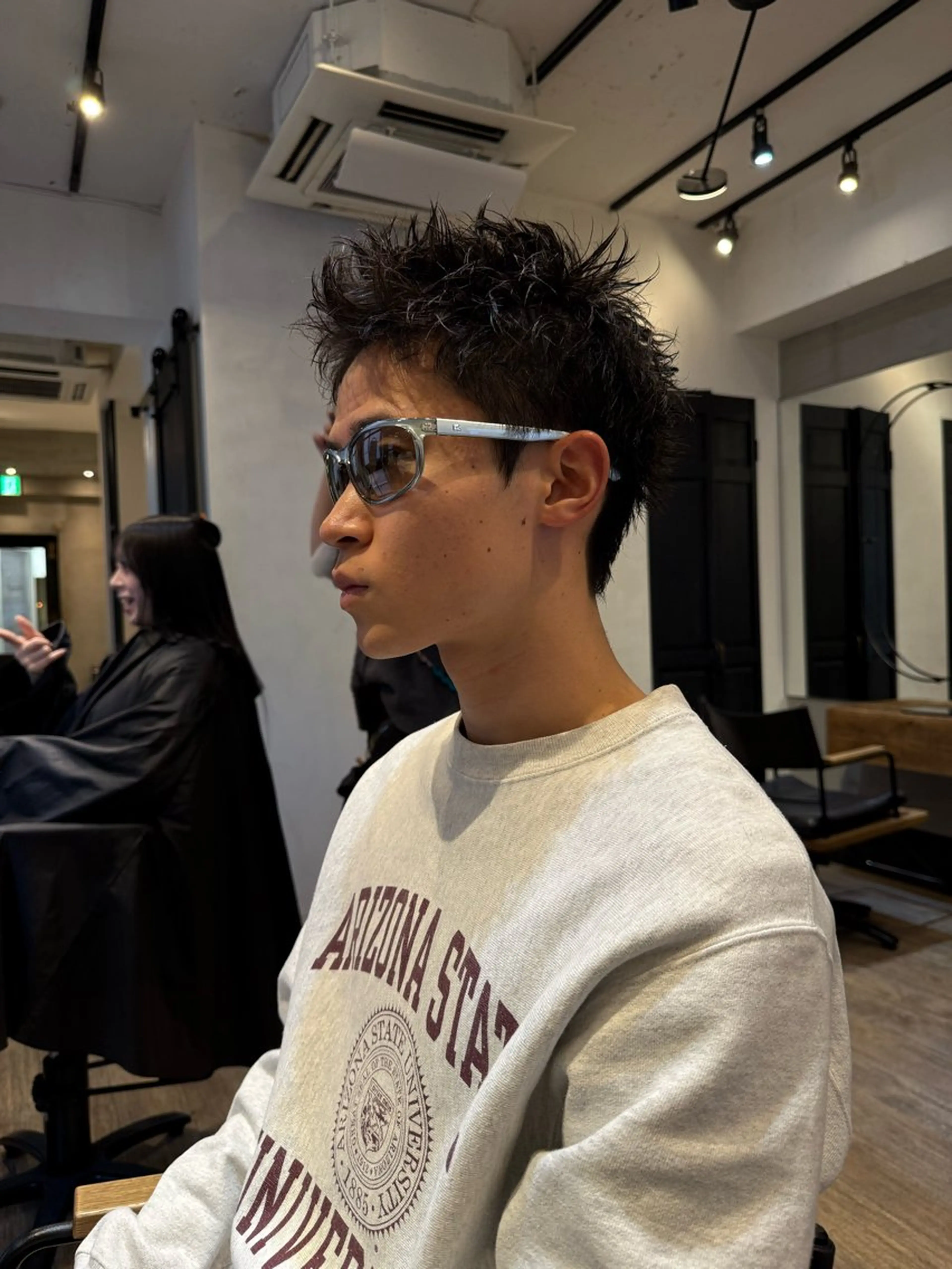 ショート パーマ メンズ メンズパーマ スパイキーショート ショートヘア カット パーマ heavenly by HAVANA新宿所属・メンズショート/ピン パーマ/新宿/フウガのヘアスタイル