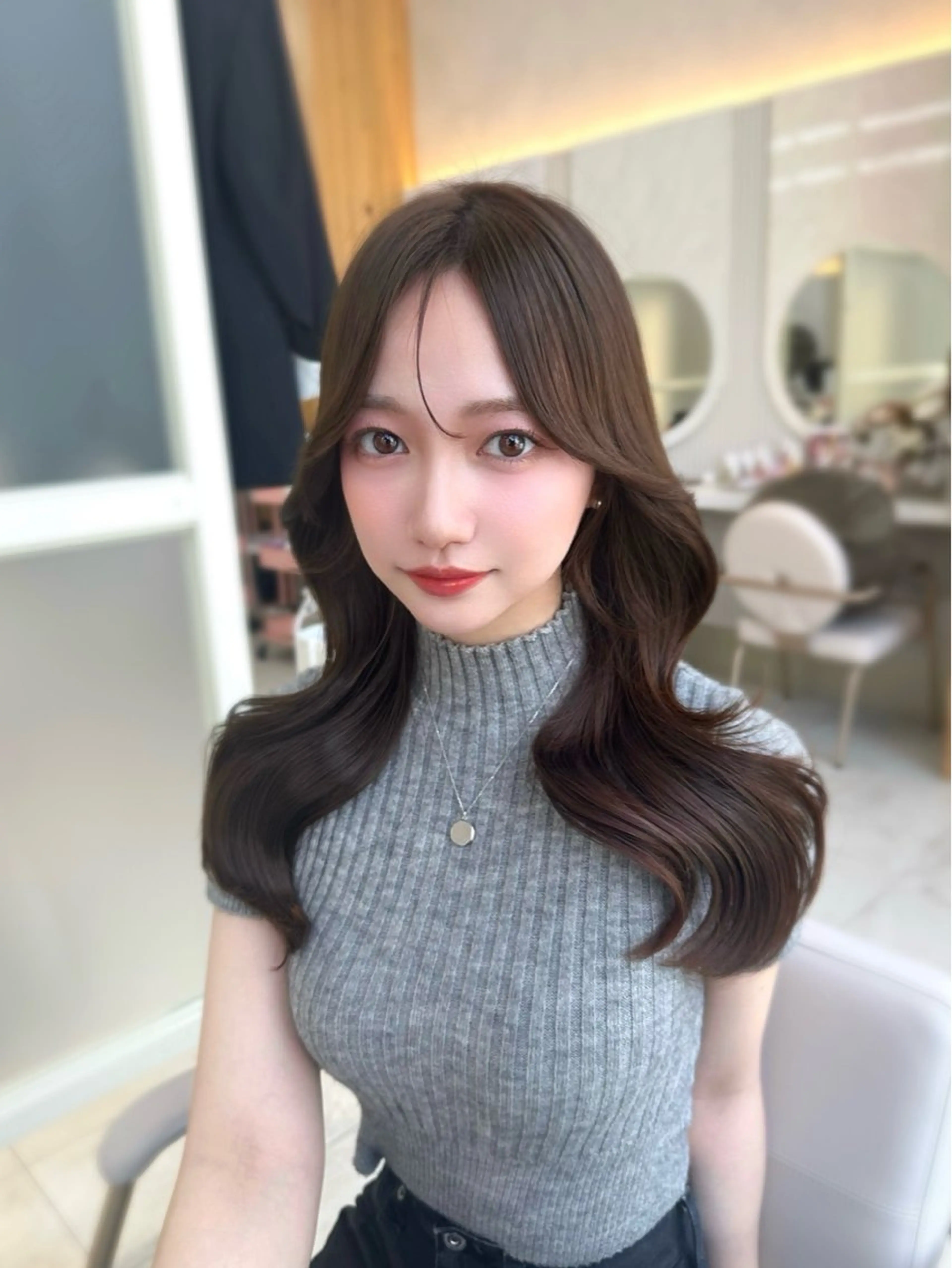 ロング カラー カット ヘアカラー トリートメント 🇰🇷韓国風くびれ ヘア🇰🇷中村優大のヘアスタイル