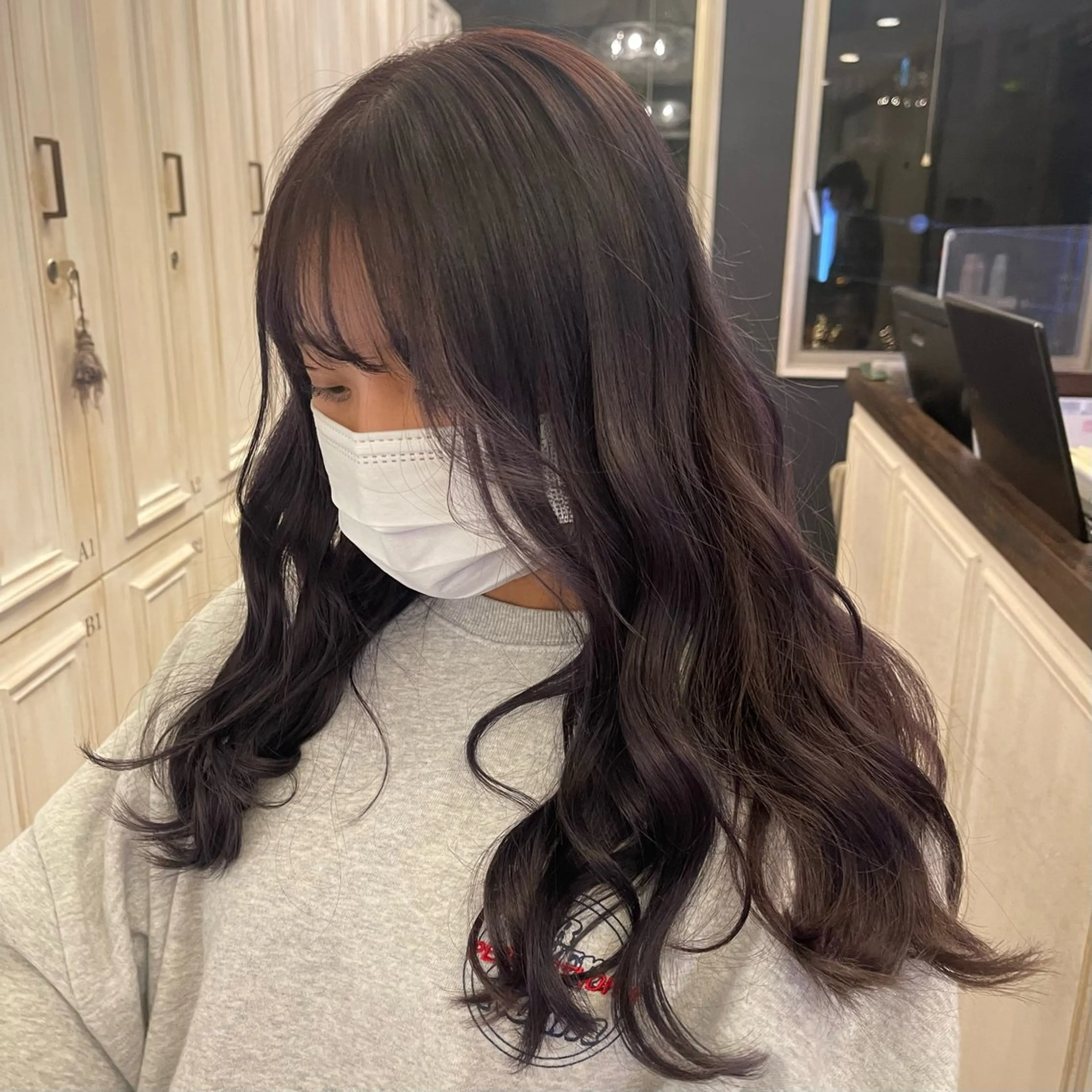 ロング ヘアカラー トリートメント ナカヤマナナエ ♡のヘアスタイル