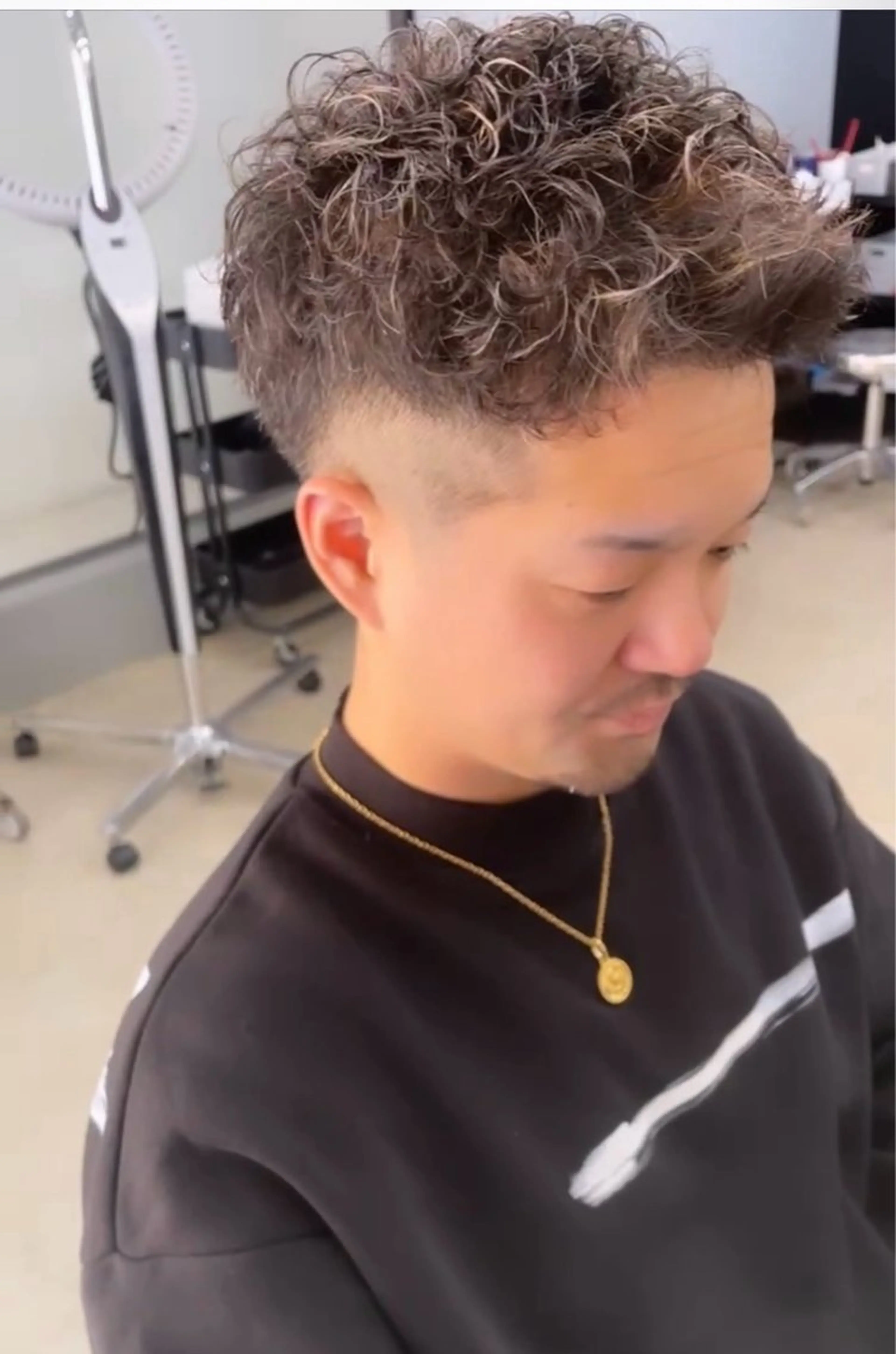 ショート パーマ メンズ カット パーマ メンズ専門サロン wokeのヘアスタイル