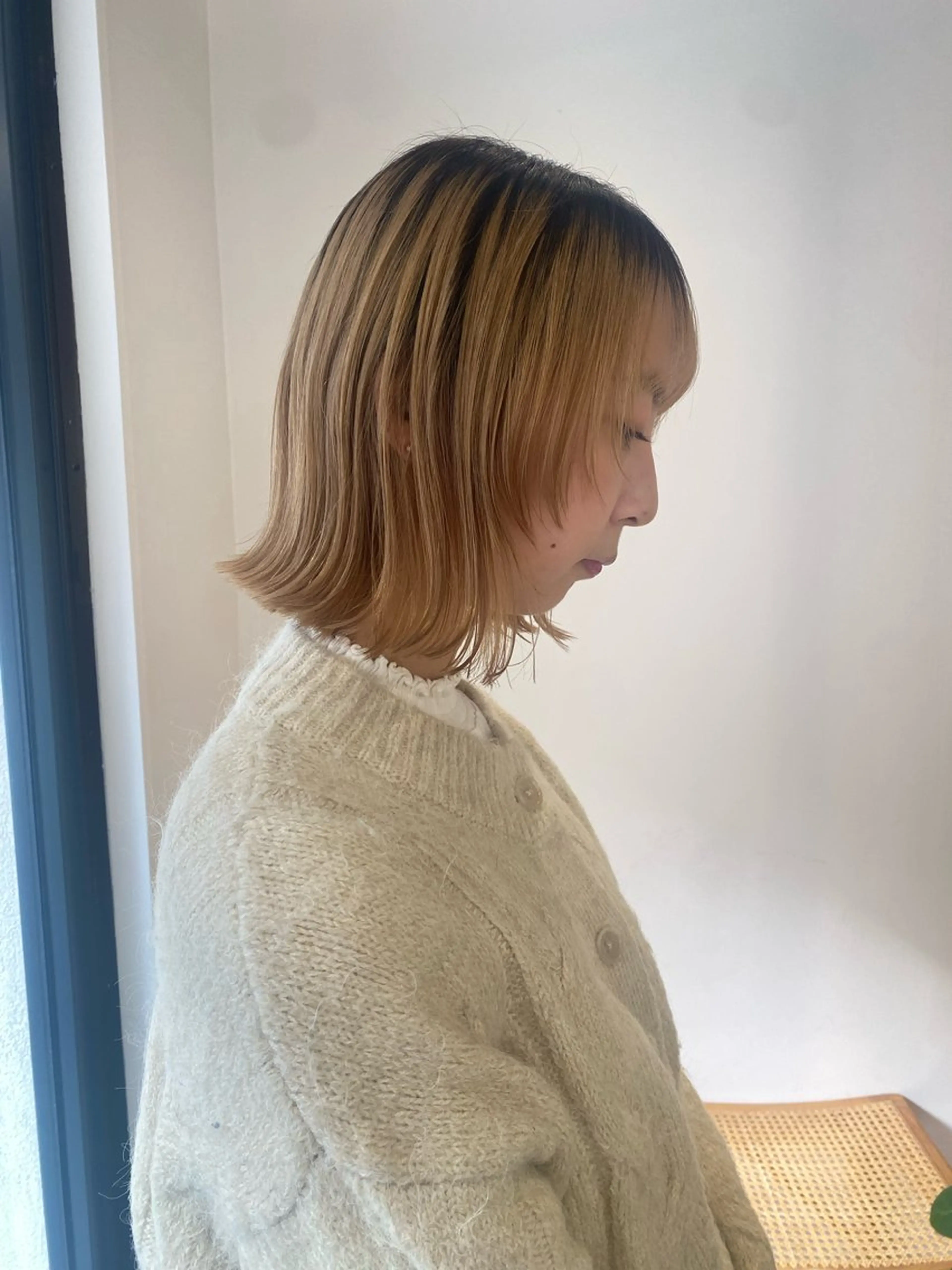 ミディアム knock所属・knock　國友 華乃のヘアスタイル