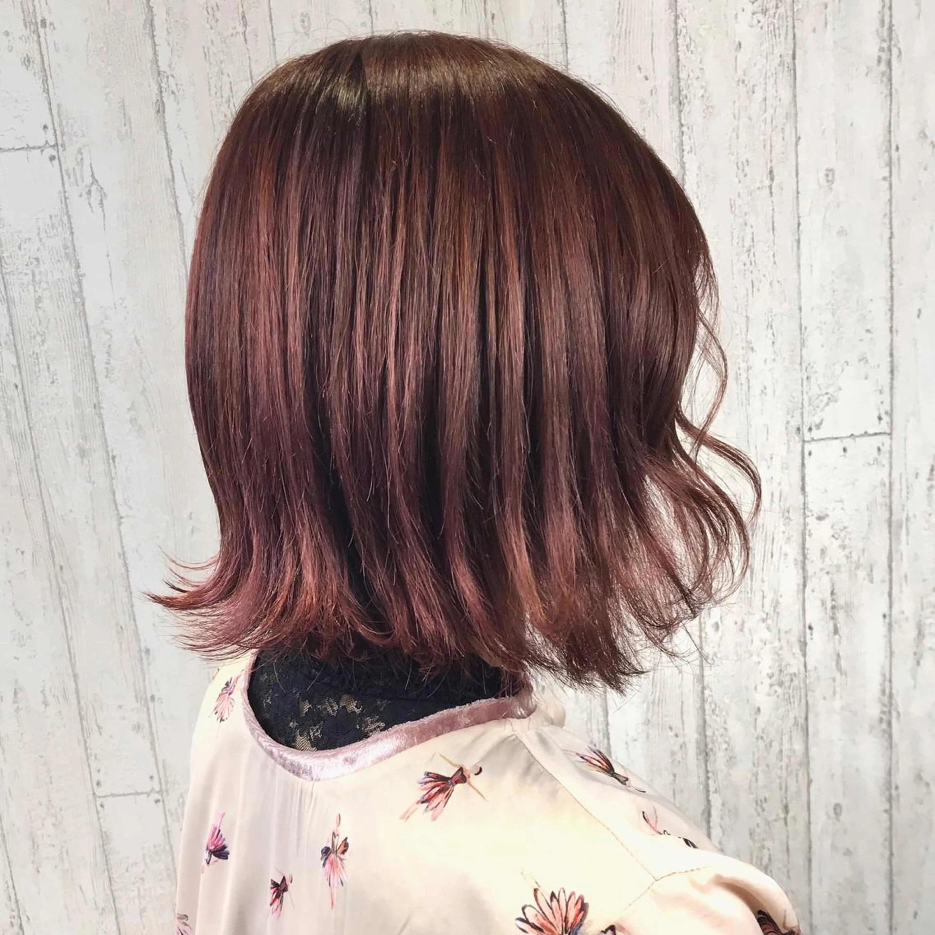 ミディアム カラー 田中 あかねのヘアスタイル