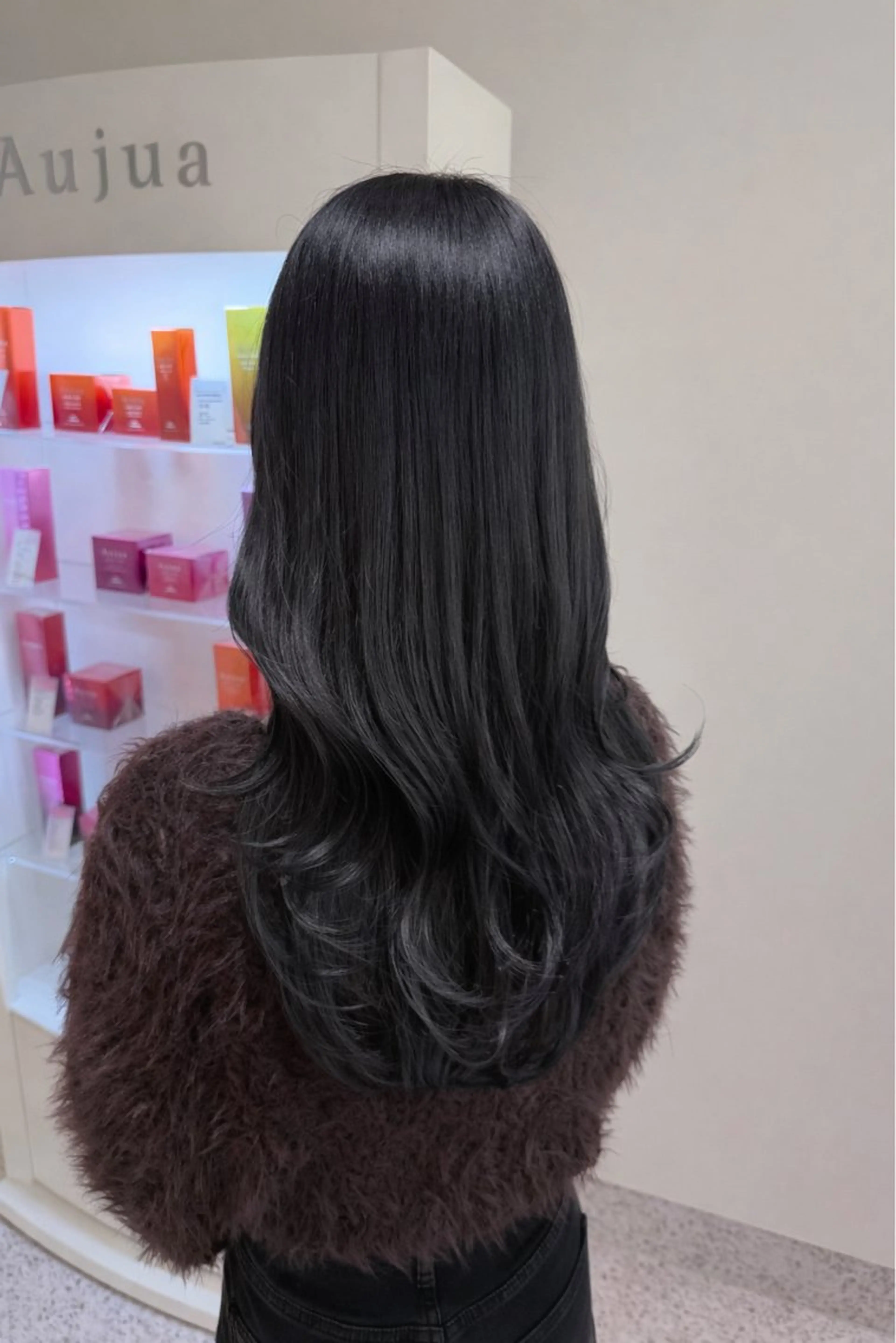 ロング カラー パーマ ヘアアレンジ メンズ カット ヘアカラー トリートメント 透明感カラー／ 新潟万代/池野里衣のヘアスタイル