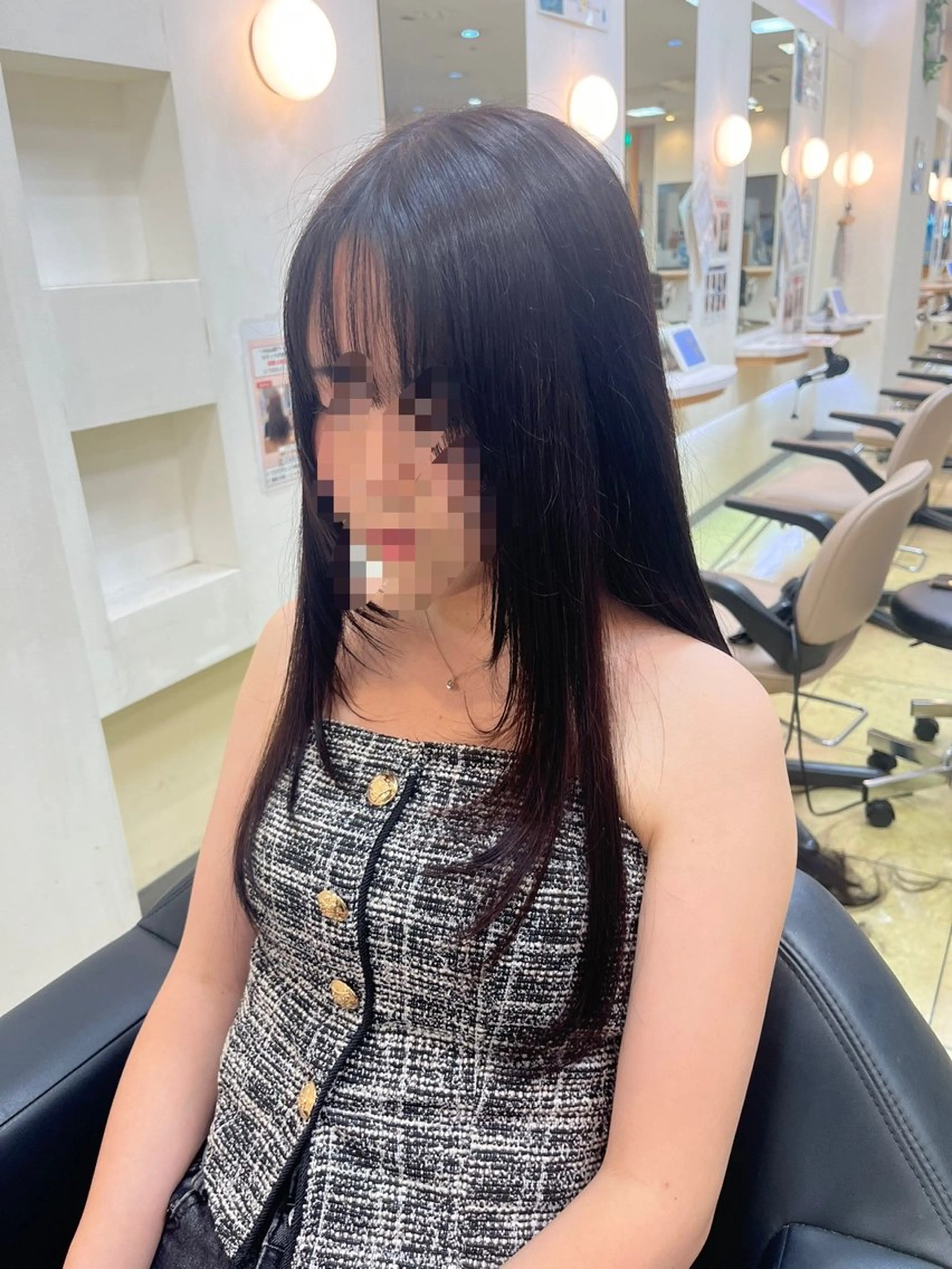 🫧全体カット+レイヤーカット(選べるサラサラ2stepトリートメント付き)🎀の写真