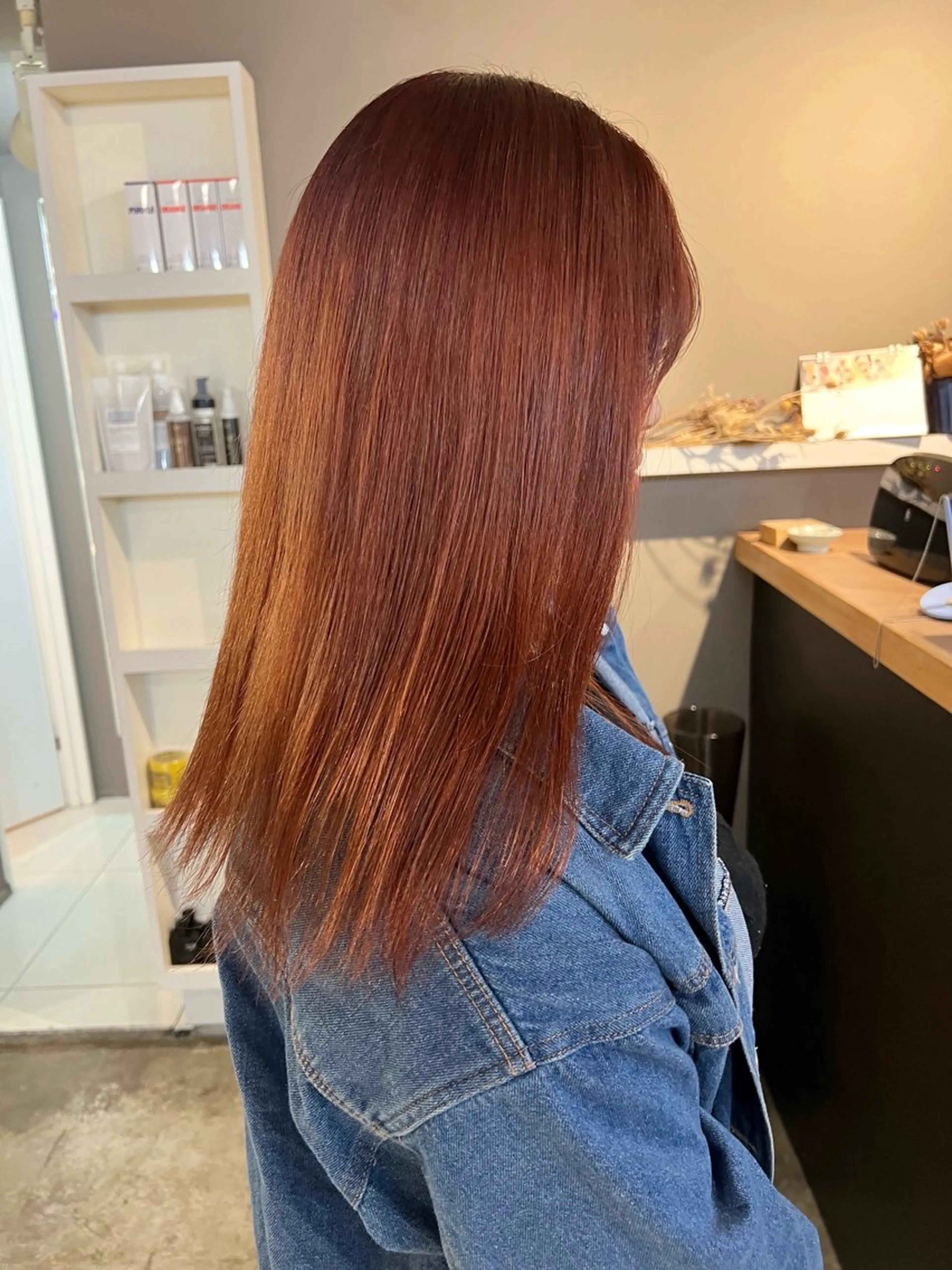 ロング カラー 縮毛矯正 daiki 原宿のヘアスタイル