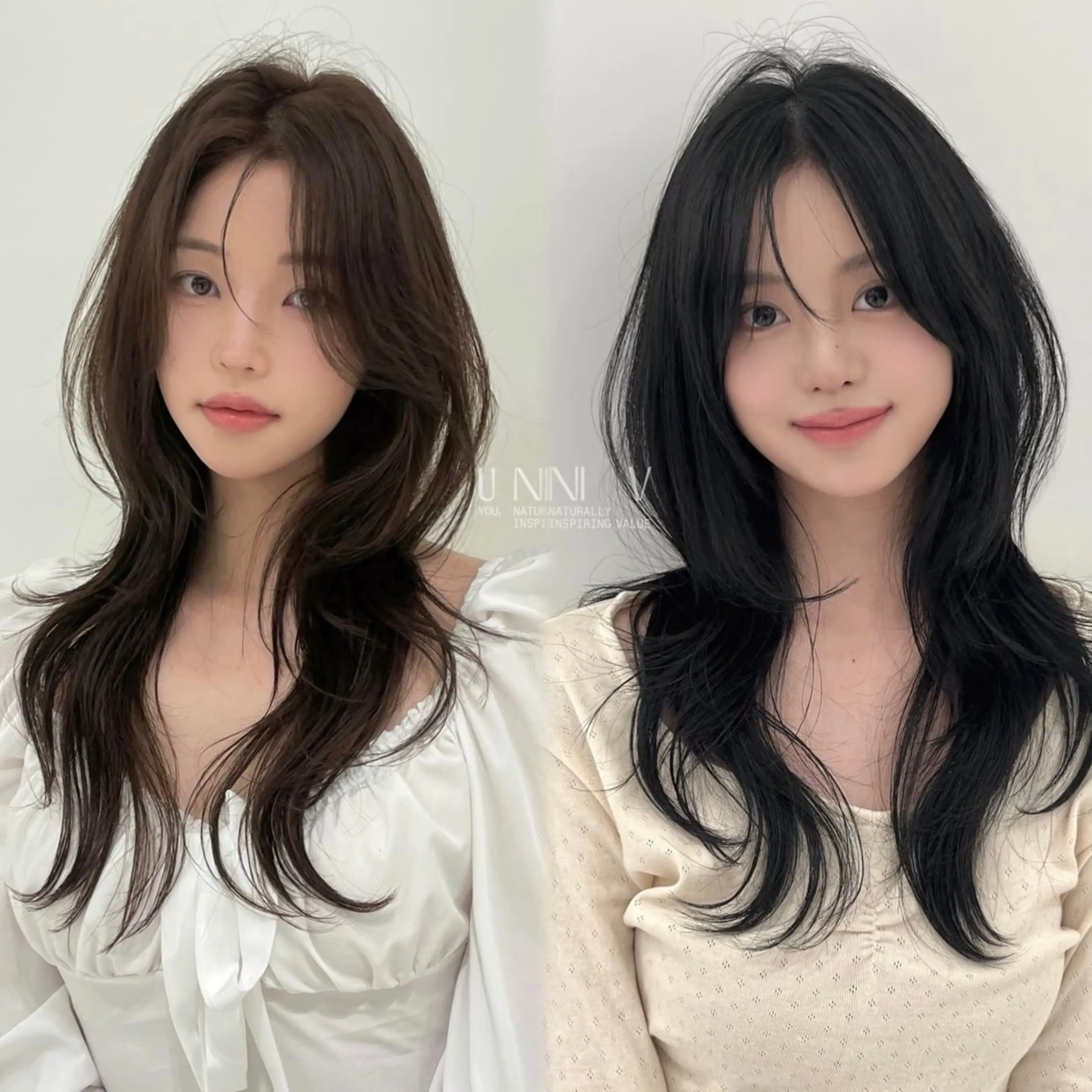 ロング パーマ 韓国式レイヤー パーマ🇰🇷のヘアスタイル