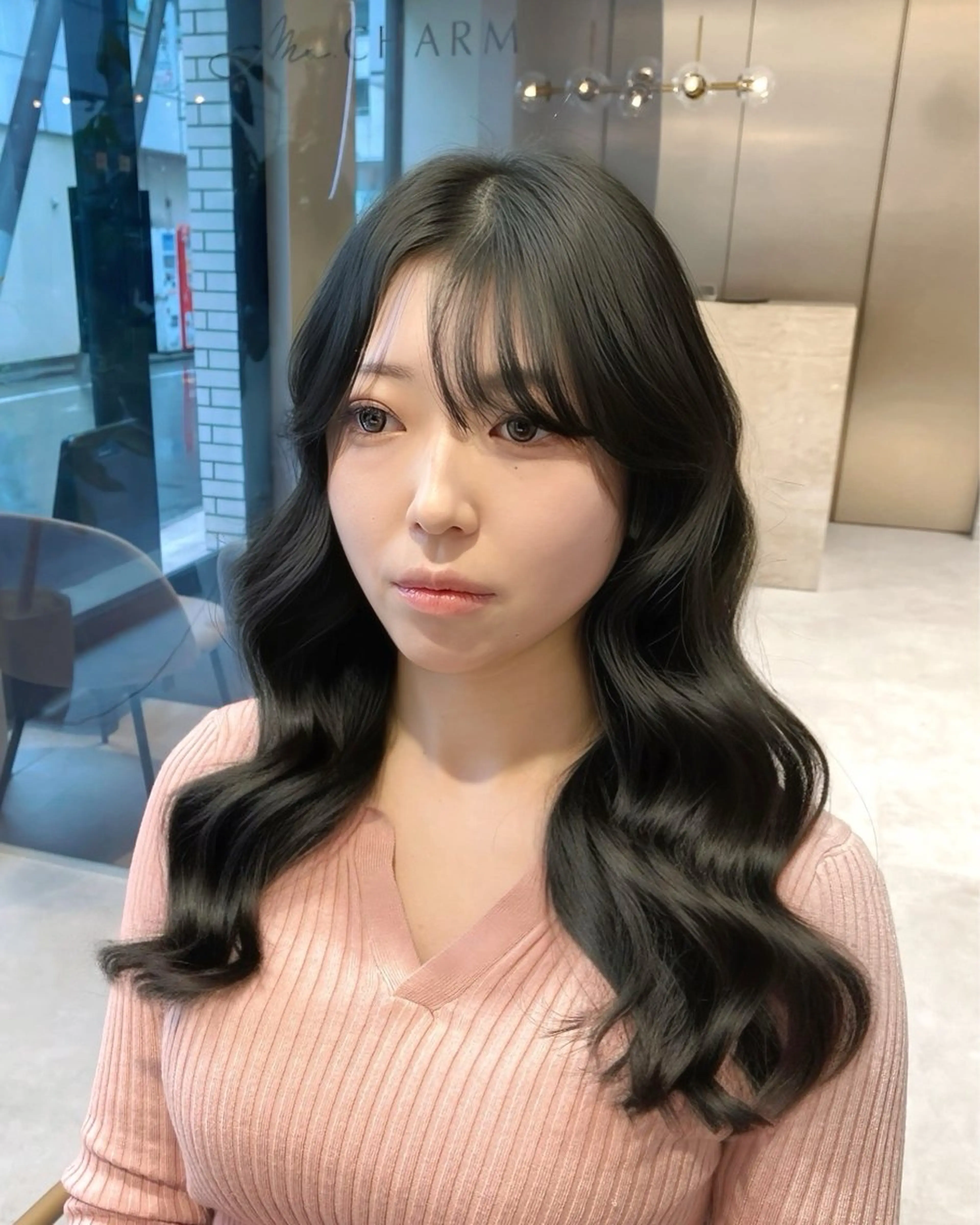 ロング カラー グレージュ イルミナカラー オリーブグレージュ オリーブグレー カット ヘアカラー トリートメント Ms.CHARM所属・透明感カラー🌿 グレージュ🐺陽介のヘアスタイル