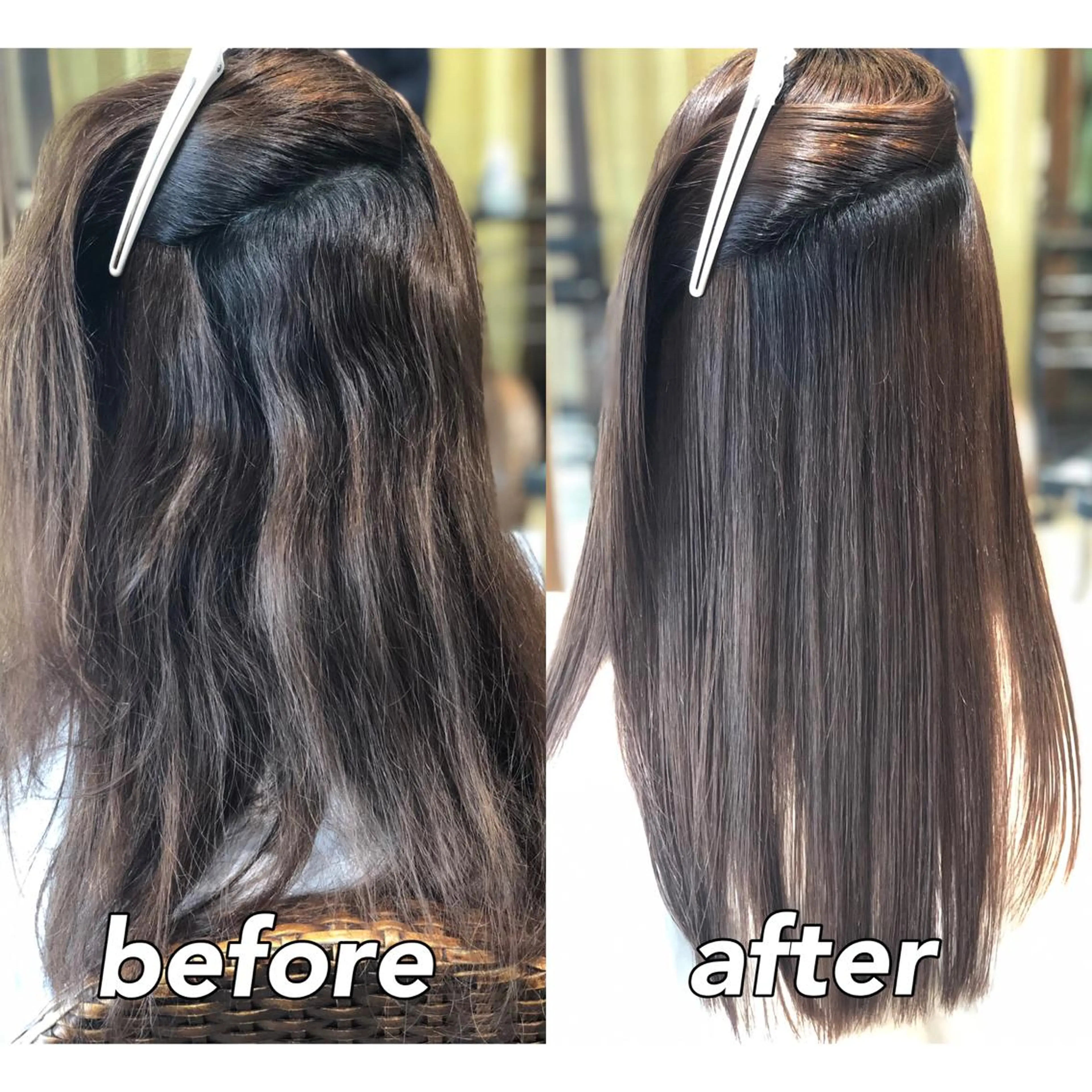 セミロング パーマ 髪質改善 縮毛矯正 ストレートパーマ 縮毛矯正 トリートメント KIZU 髪質改善 オカルト怪談のヘアスタイル