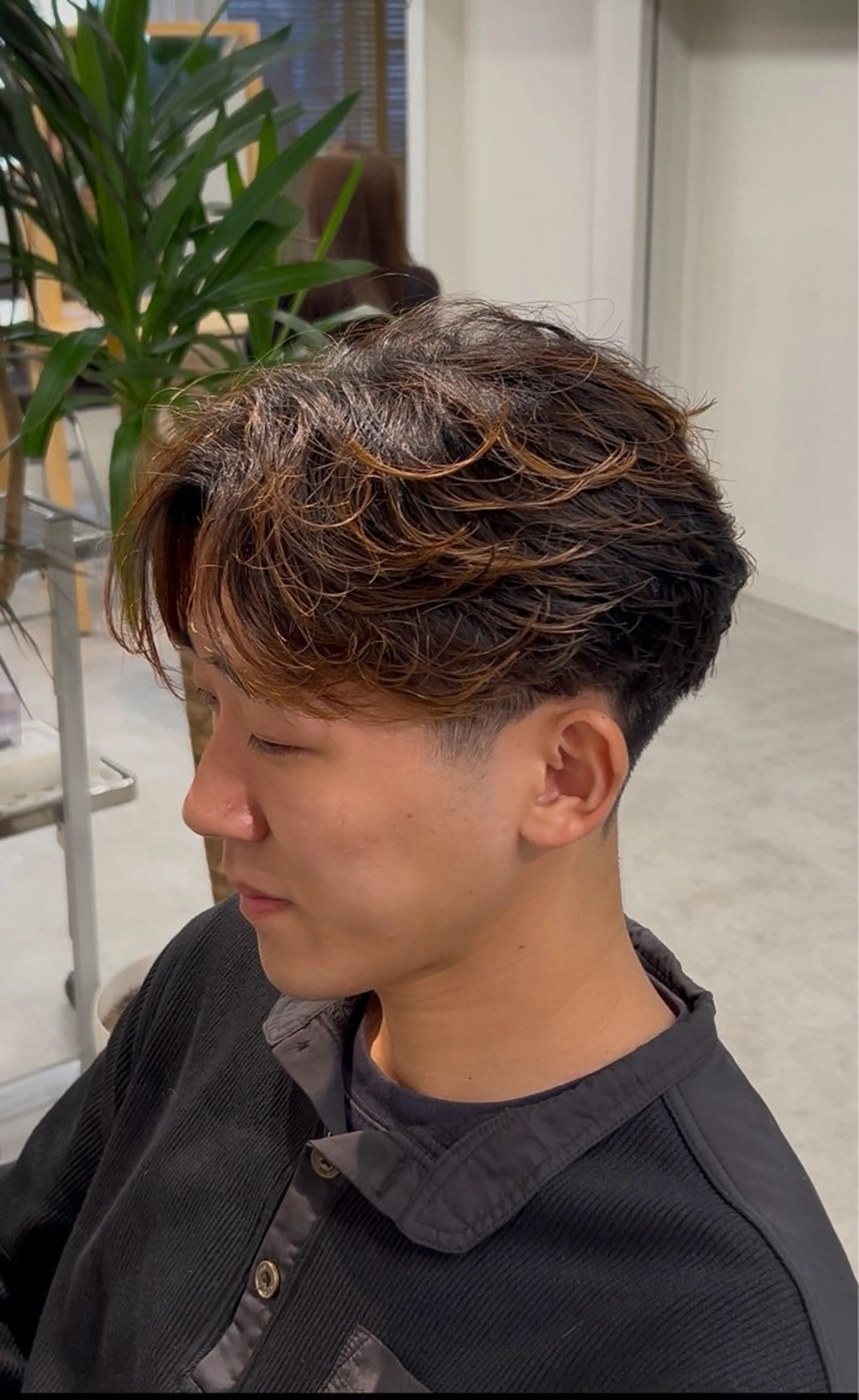 パーマ ニュアンスパーマ フェザーパーマ 楓河のヘアスタイル