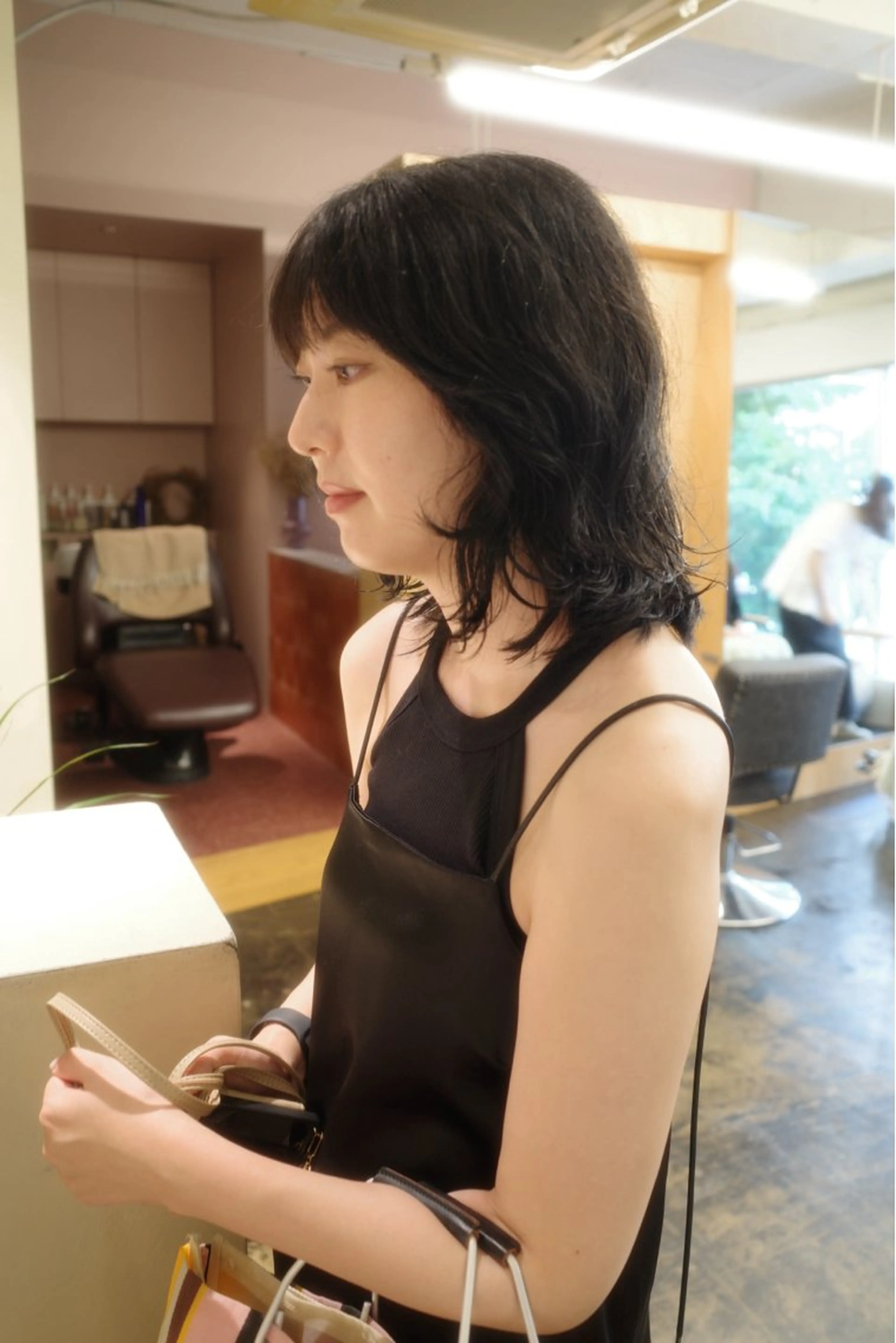 ミディアム パーマ ミディアムパーマ カット パーマ yupi🐈‍⬛ レイヤー/パーマのヘアスタイル