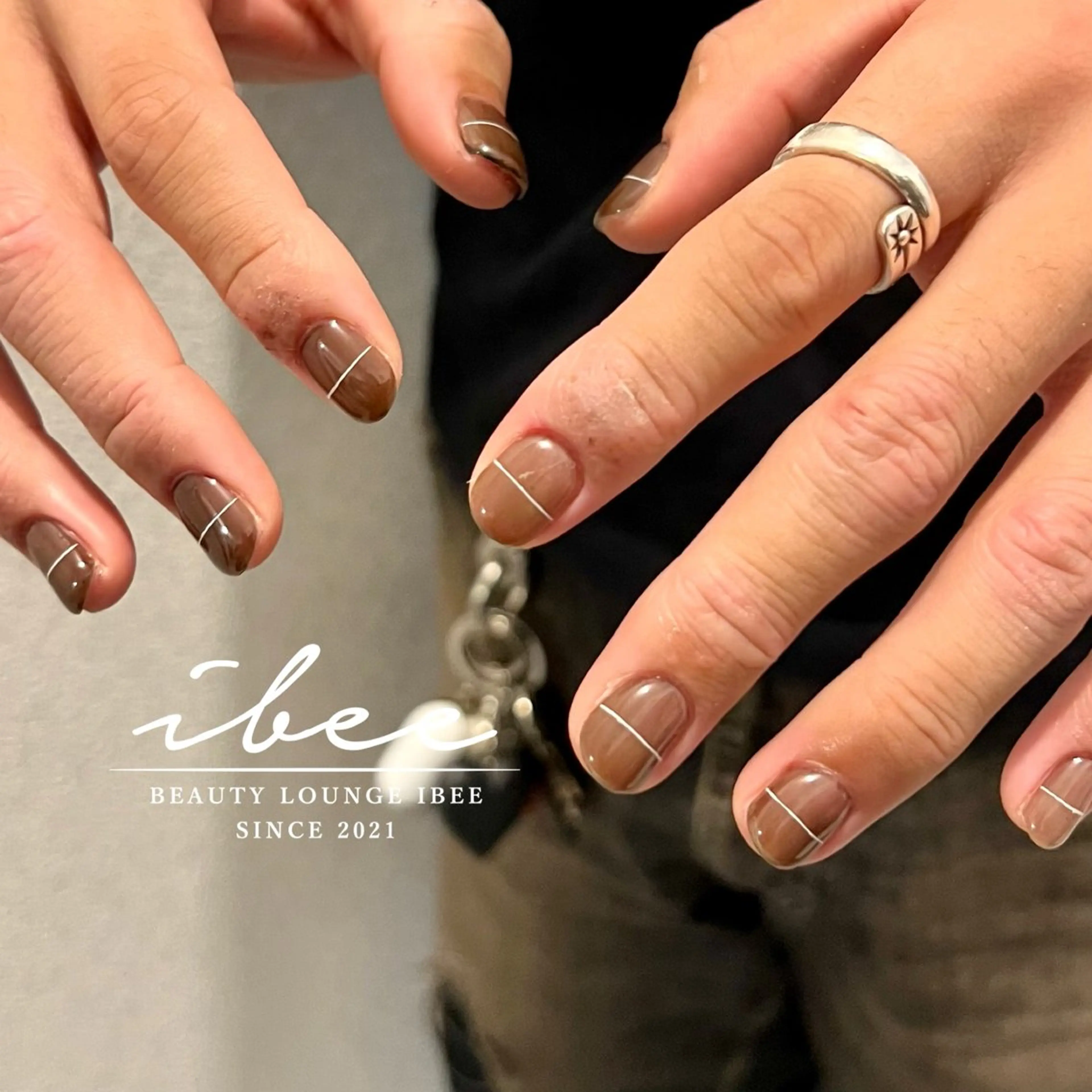 メンズ ネイル ハンドネイル ibee nail 🤍yumiのネイルデザイン