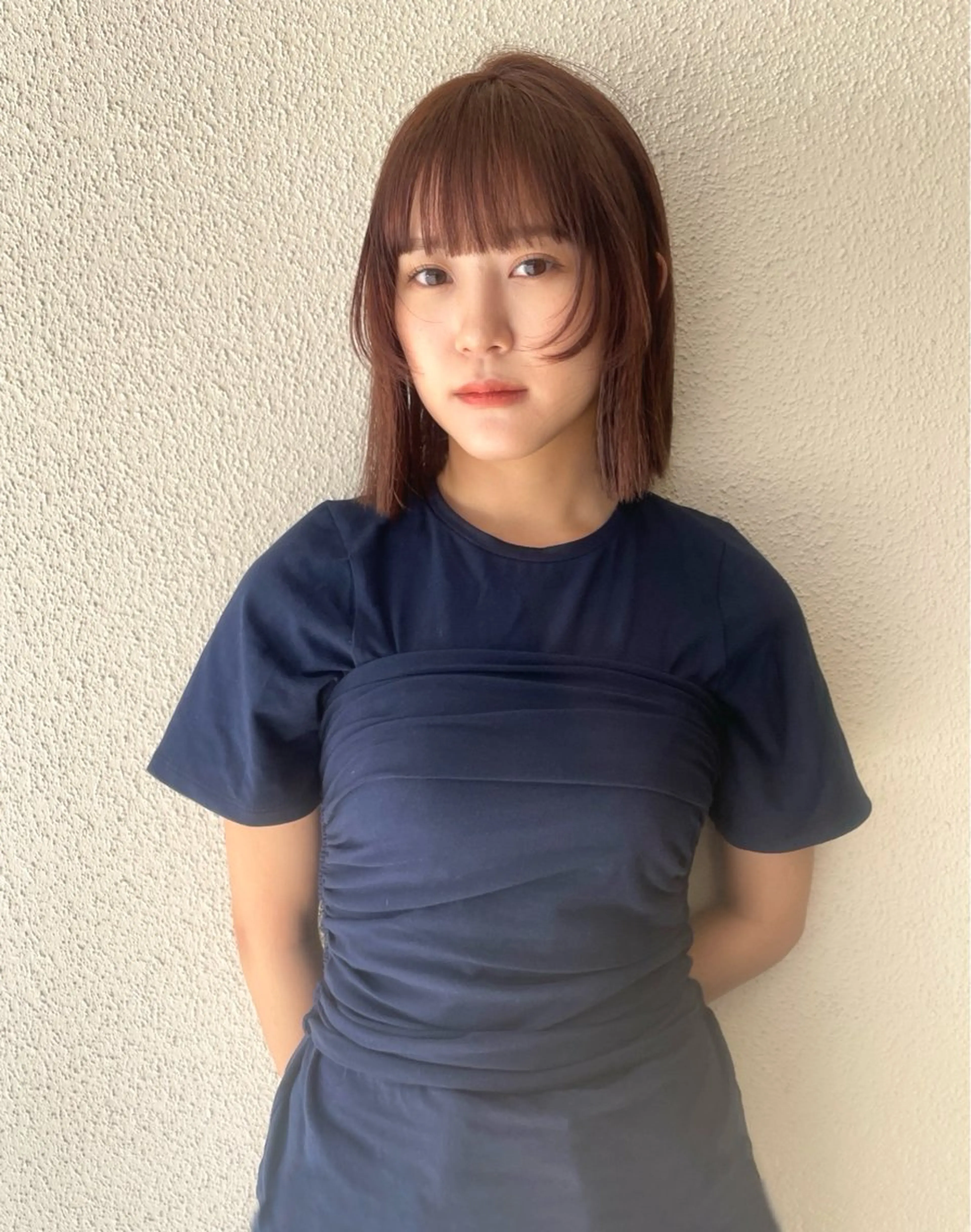 ミディアム カラー 🙃 透明感カラー/ボブのヘアスタイル