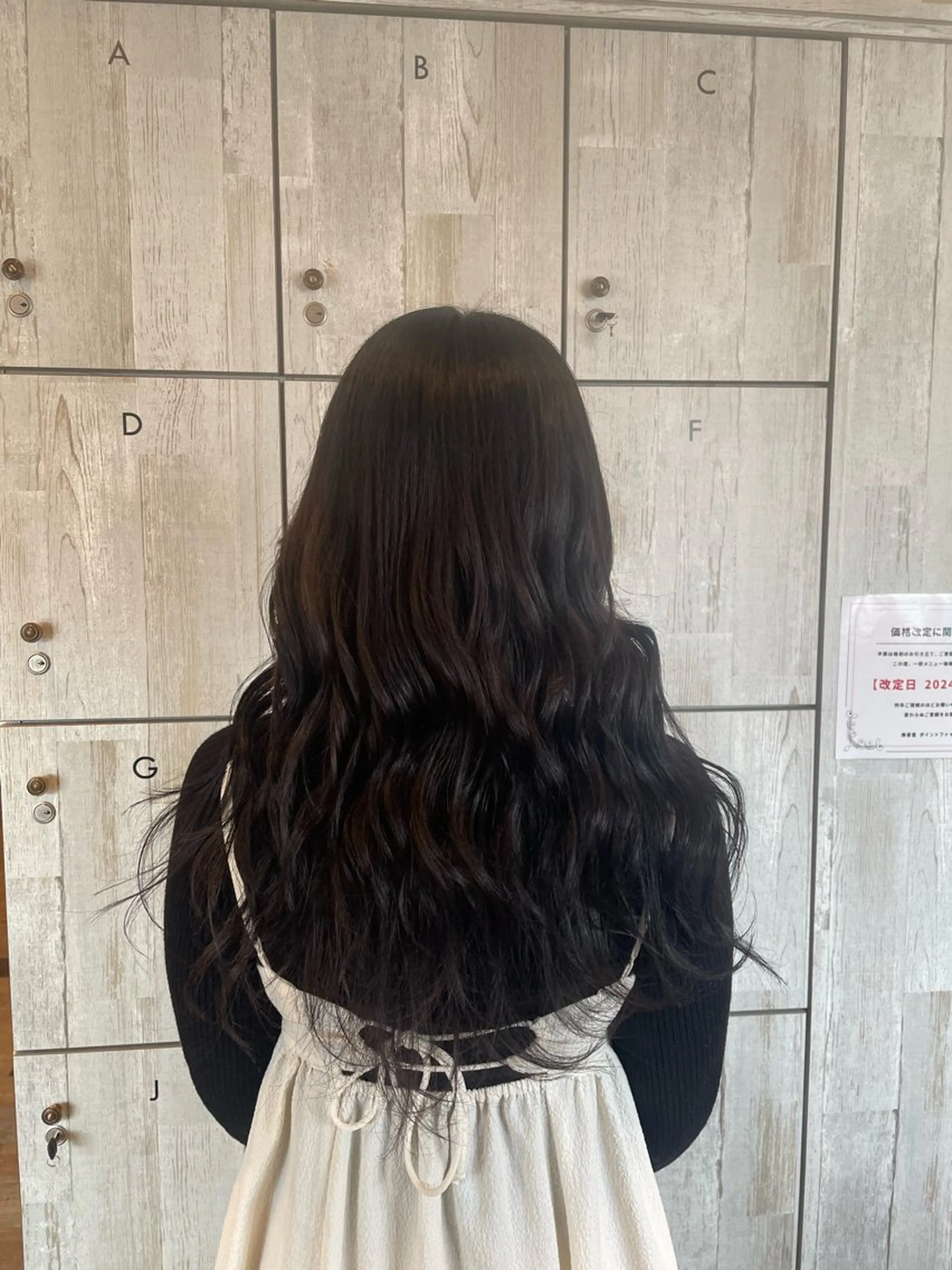 ロング カラー なつき/ 艶カラー/縮毛矯正のヘアスタイル