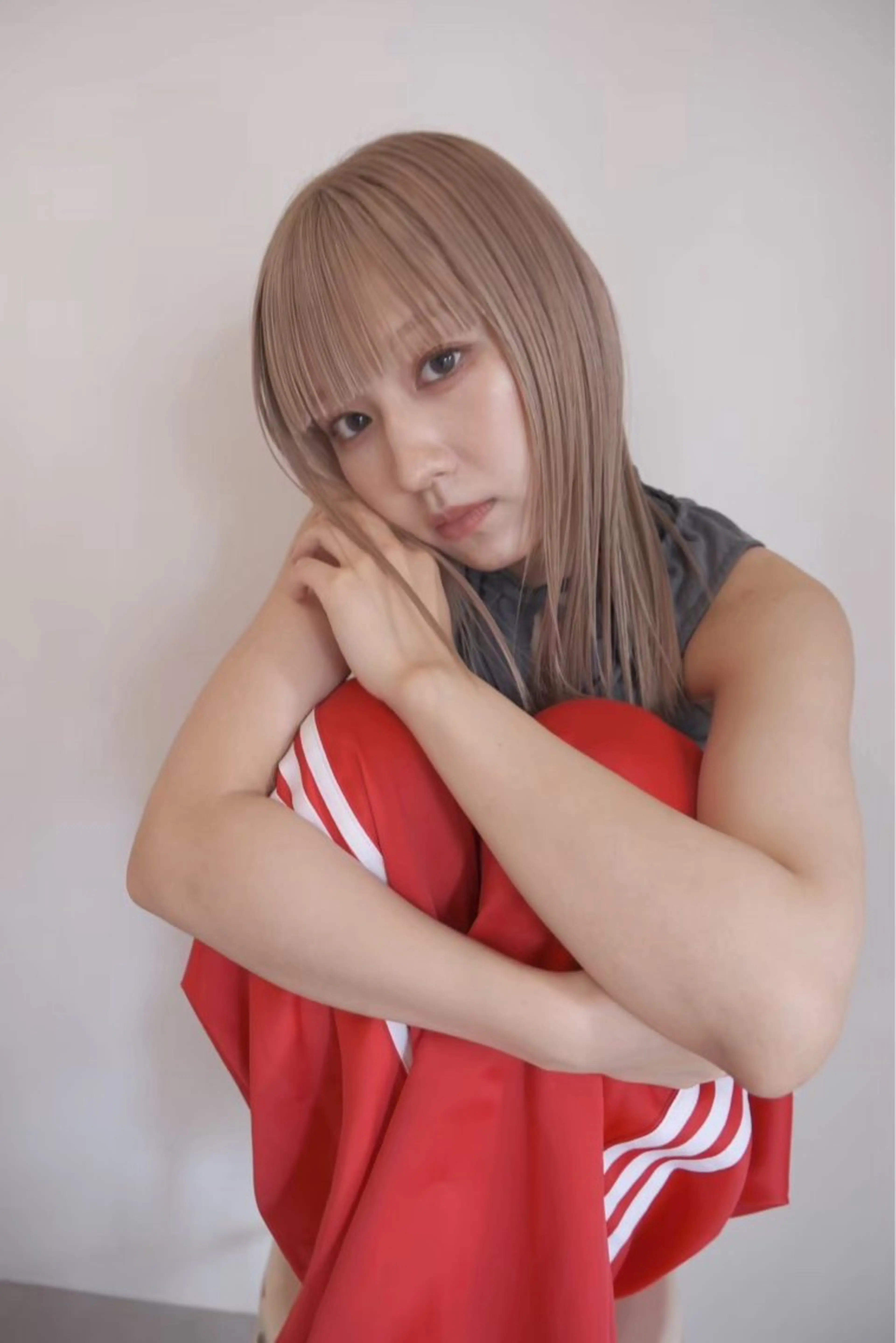 ミディアム カラー カヨコ/ハイトーン /透明感カラーのヘアスタイル