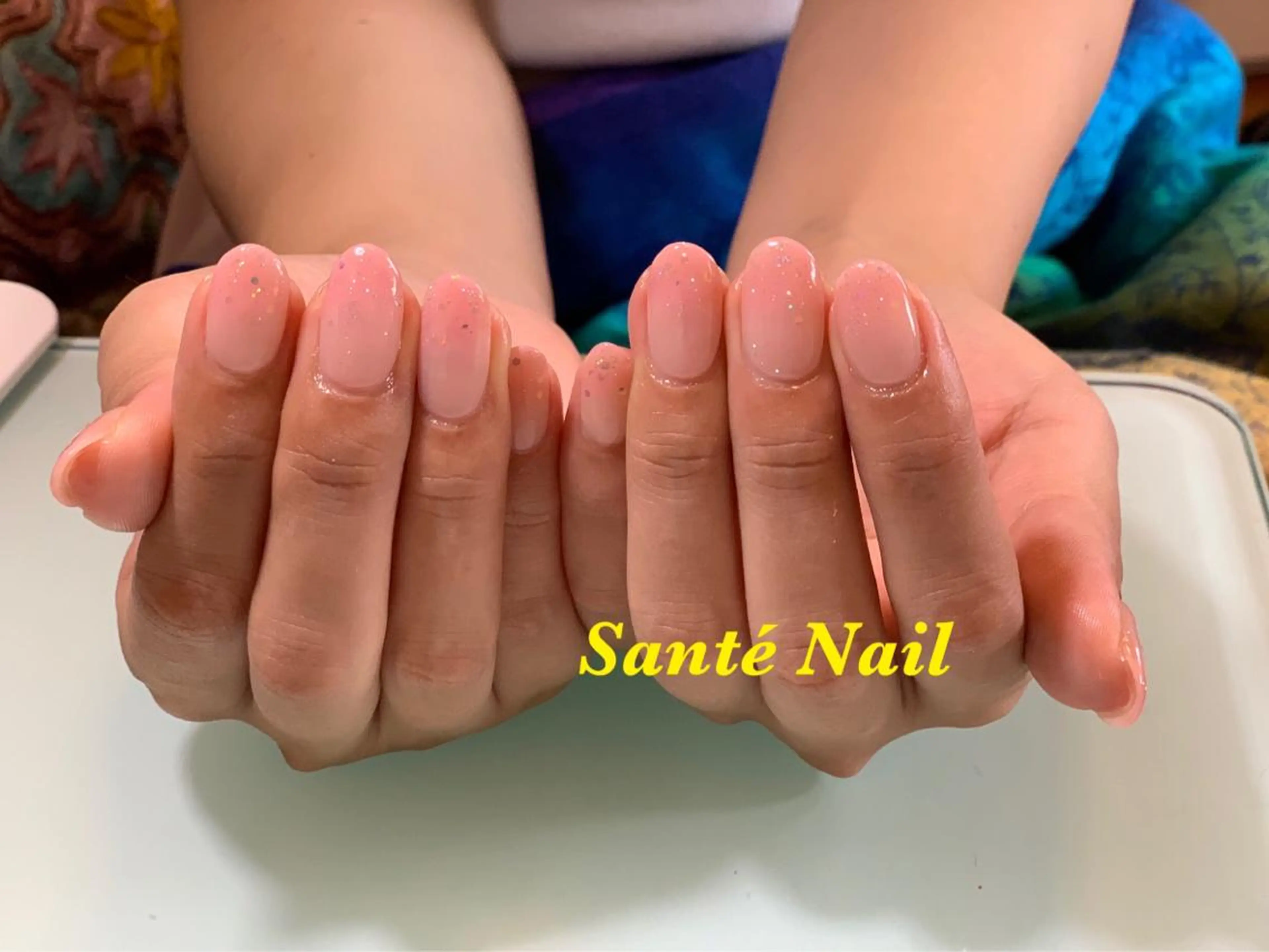 ネイル グラデーション ラメ(グリッター) SantéNail SAYAKAのネイルデザイン
