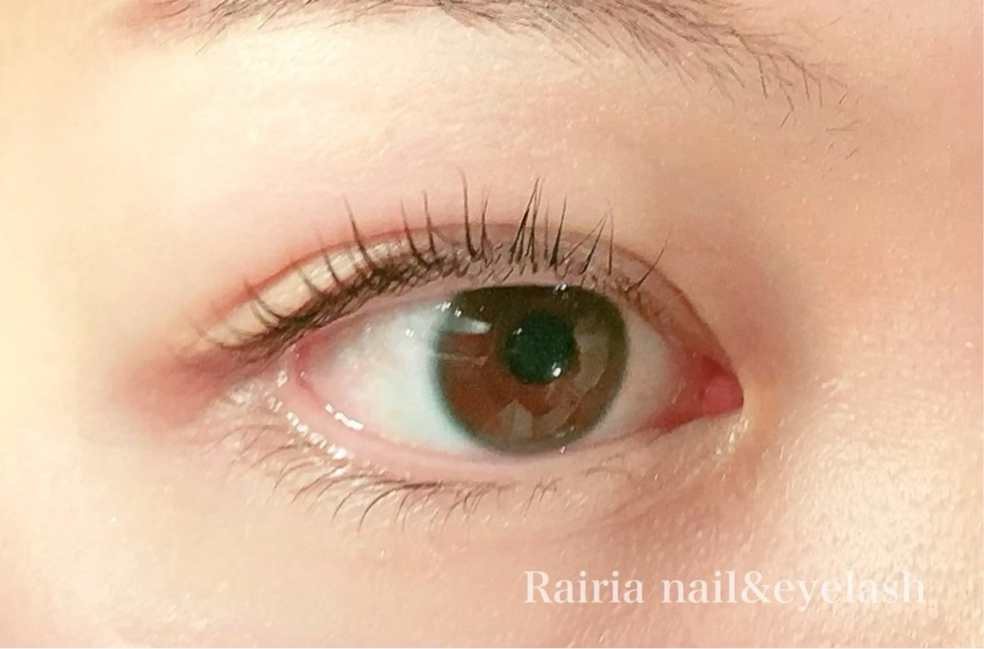 マツエク・マツパ 韓国風マツエク パリジェンヌラッシュリフト 下まつげエクステ 一重×まつ毛パーマ マツパ Rairia momoka🎀✨のマツエク・マツパデザイン