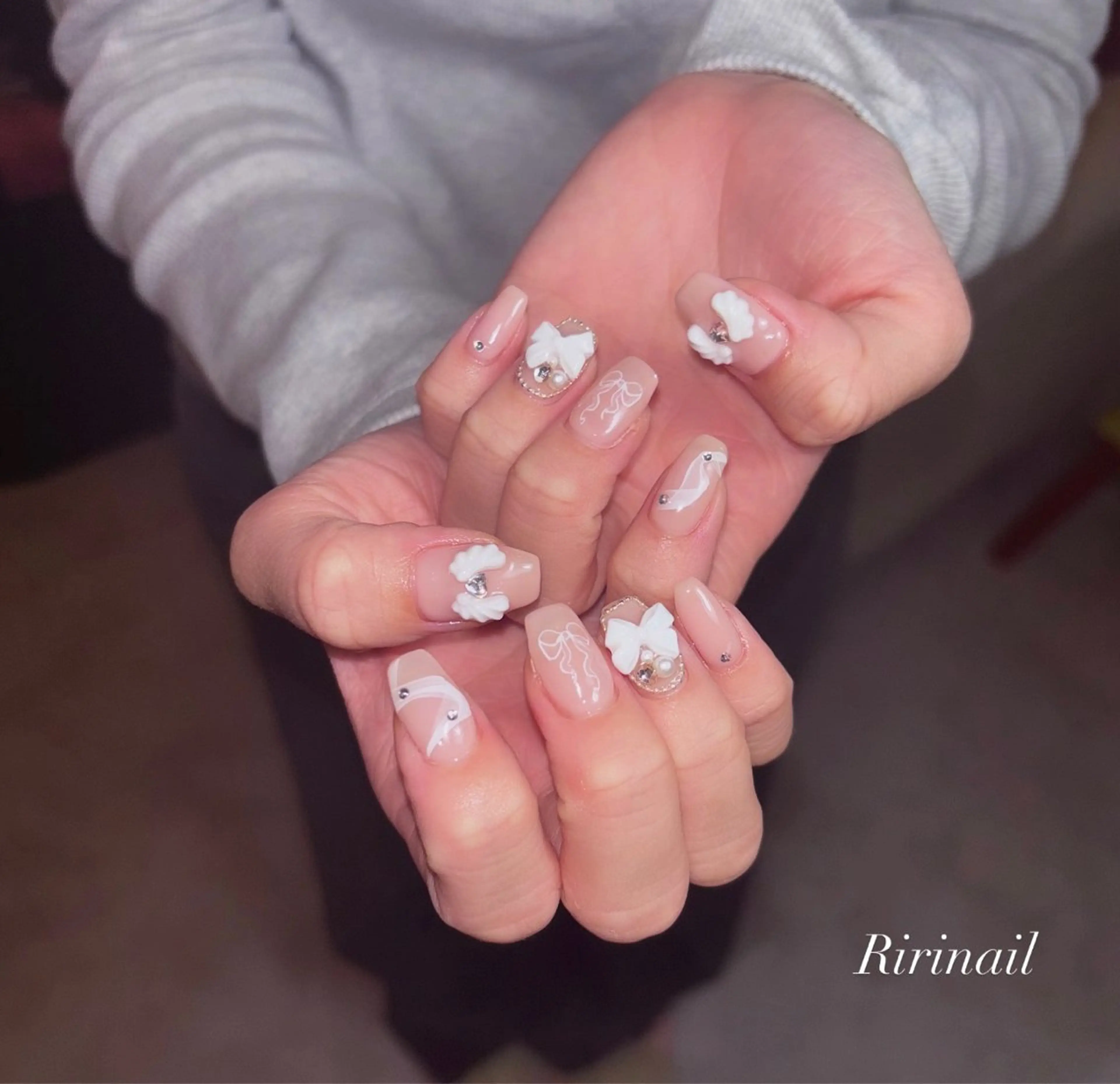 長さ出し10本+定額デザインネイル🌹の写真