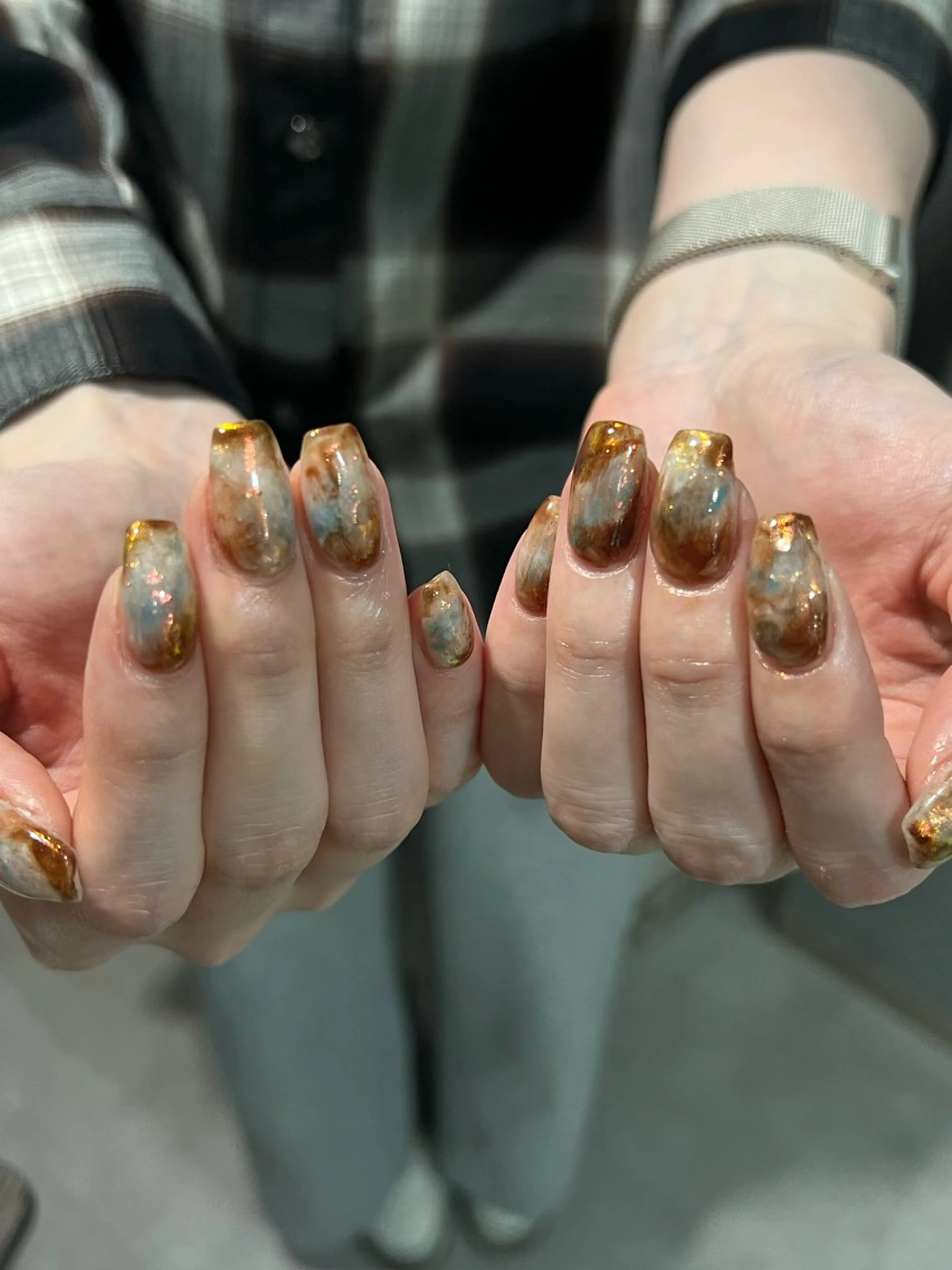 ネイル ハンドネイル Hata nail 🎀個性派ニュアンスのネイルデザイン