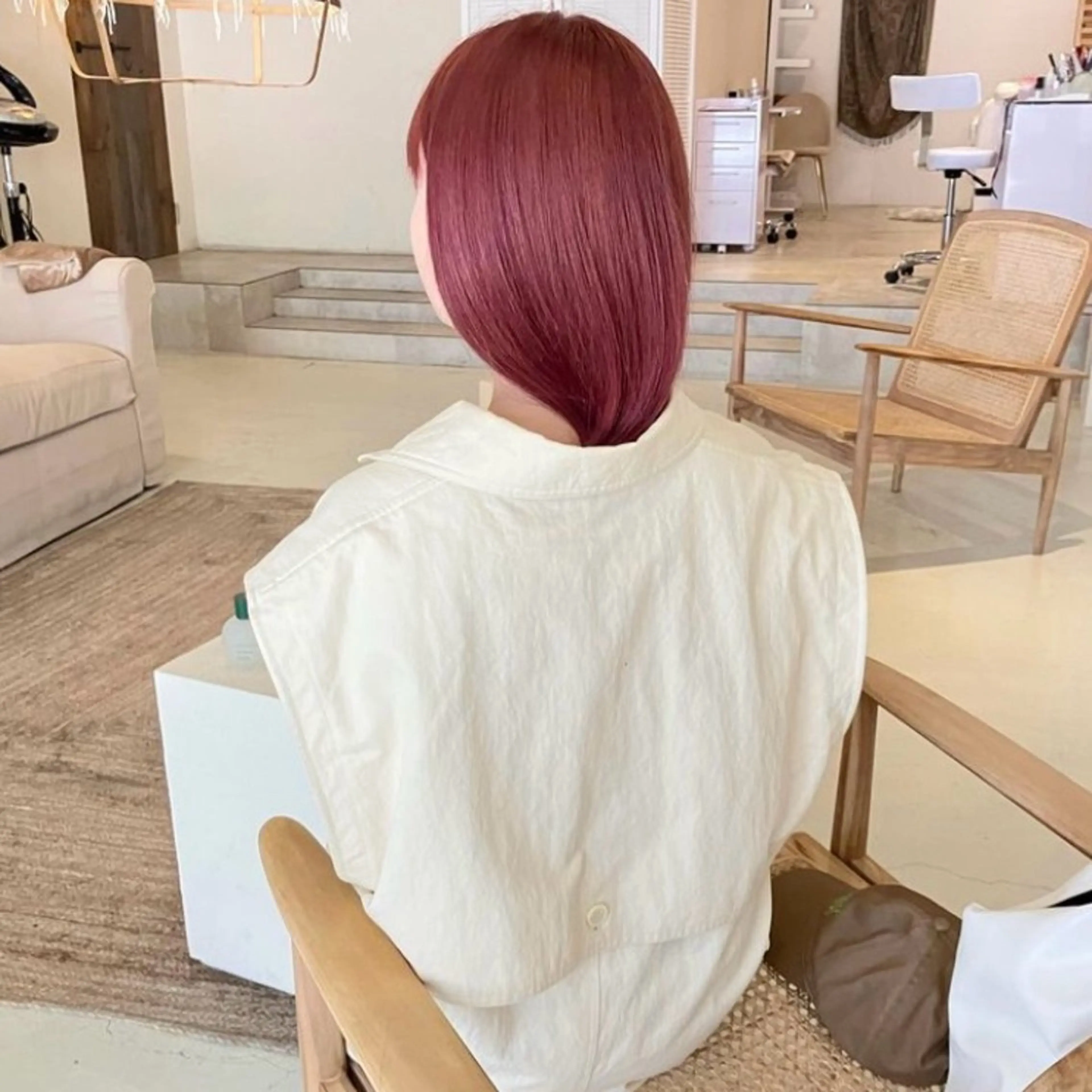 ロング カラー カット ヘアカラー トリートメント chlom所属・🌱大人ハイトーン RENのヘアスタイル