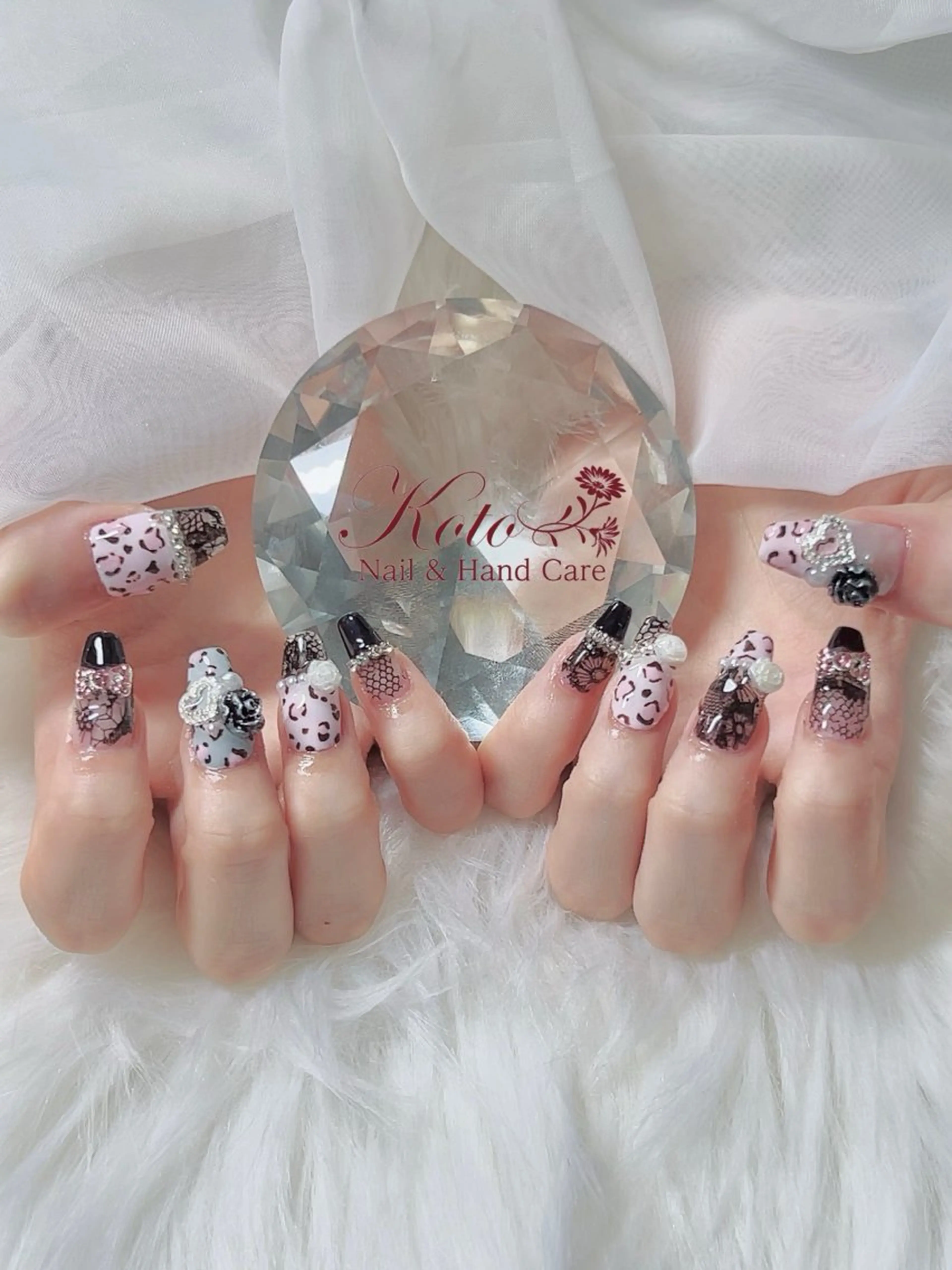 ネイル 長さ出し ジェルネイル 持ち込み ニュアンスネイル 赤色 ハンドネイル Nail Salon KOTOのネイルデザイン