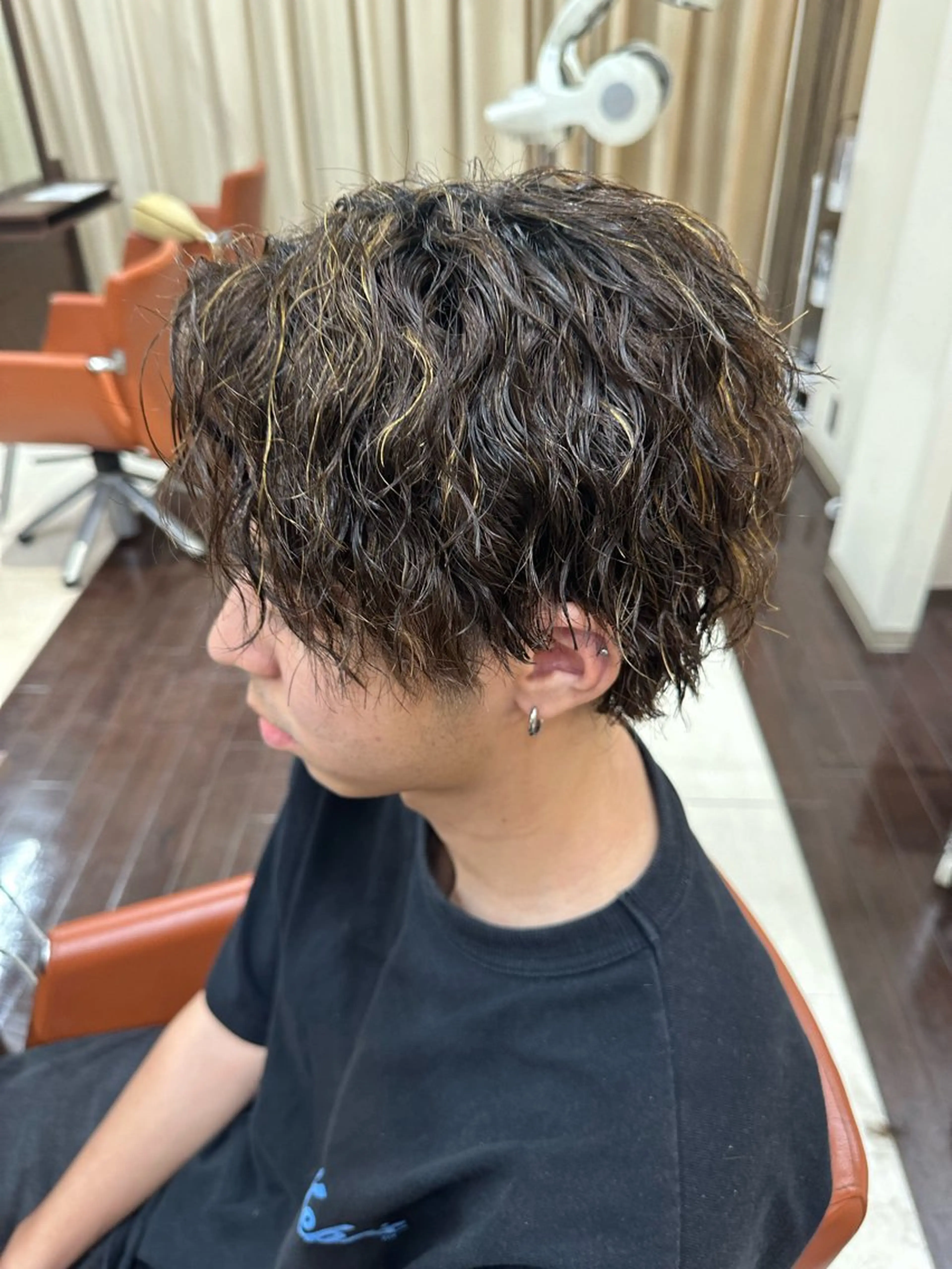 ショート カラー パーマ メンズ カット パーマ ヘアセット 毎月230人担当/ メンズヘア/清和武虎のヘアスタイル