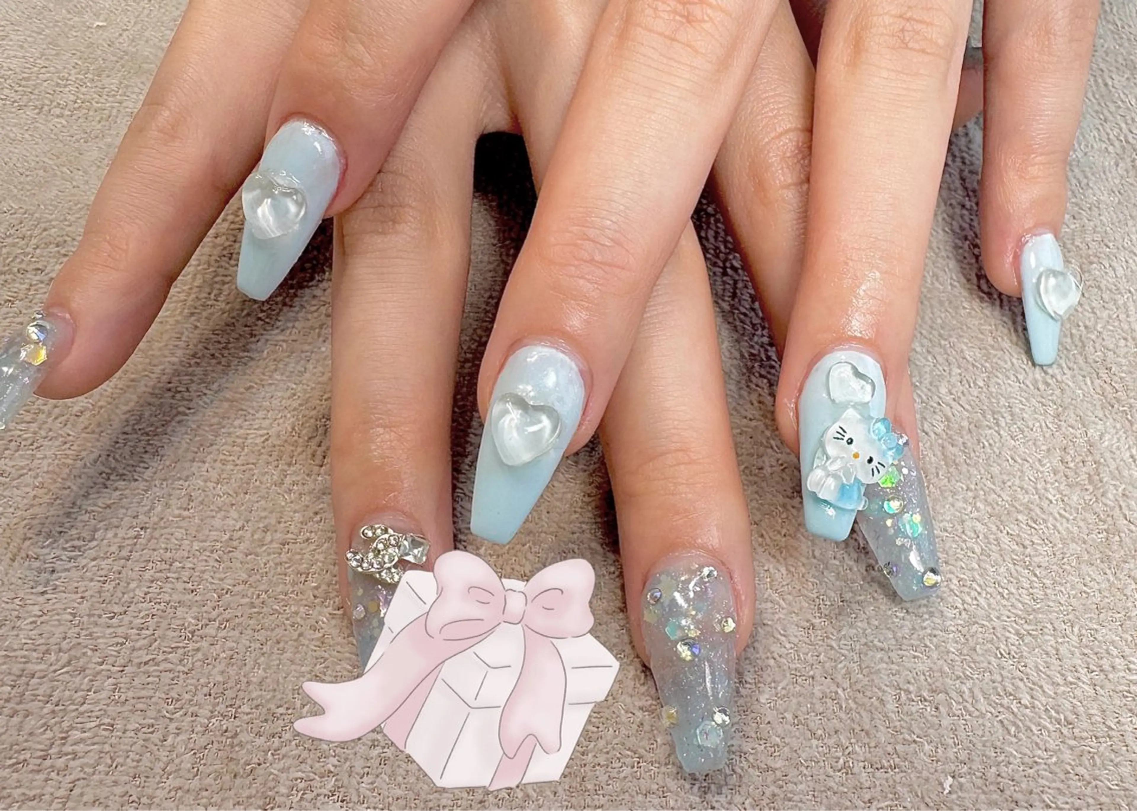 ネイル アートネイル 持ち込み スカルプネイル LinoTino nailのネイルデザイン