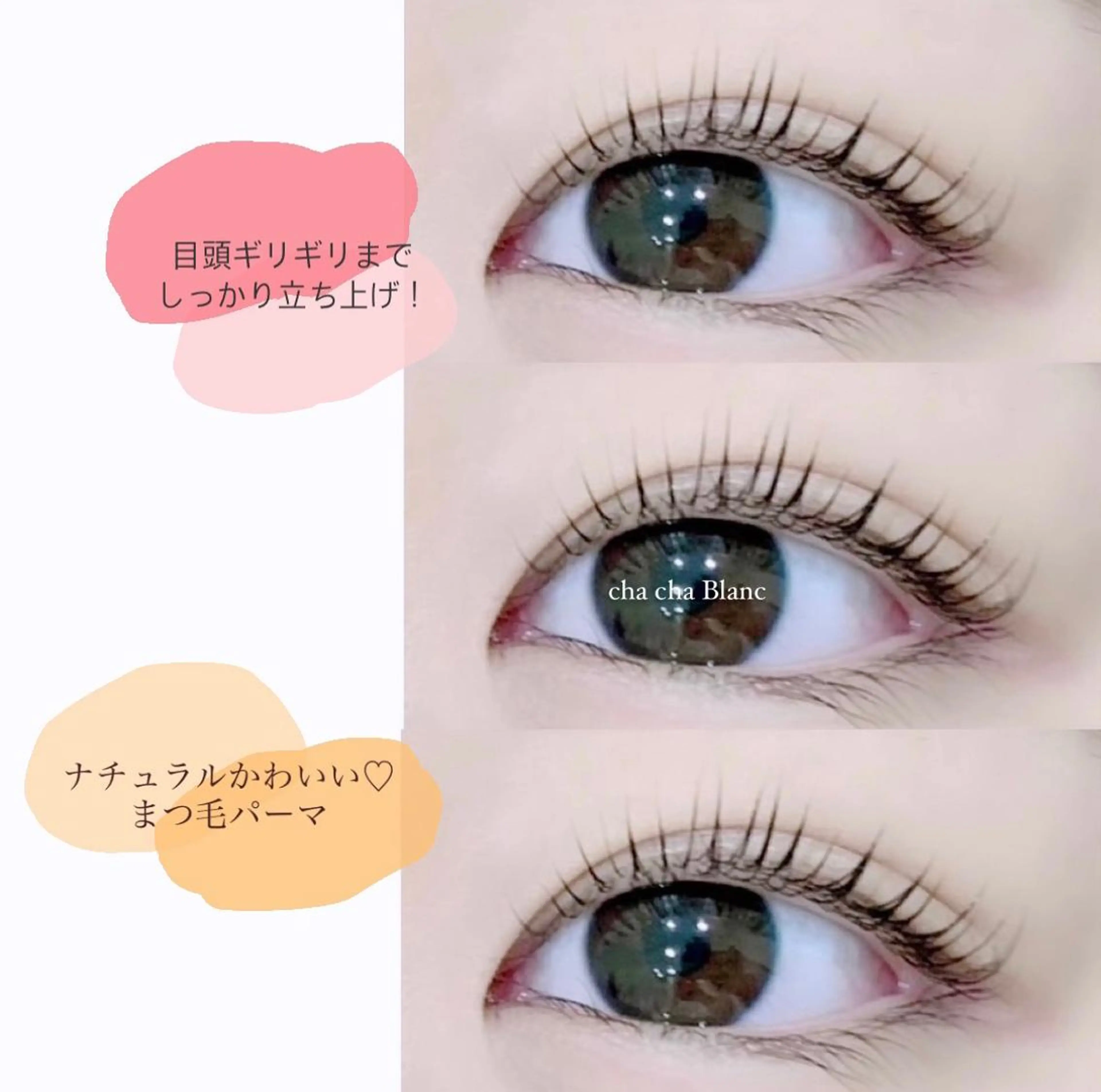 マツエク・マツパ マツパ chacha Bla ncAmie店　大井のマツエク・マツパデザイン