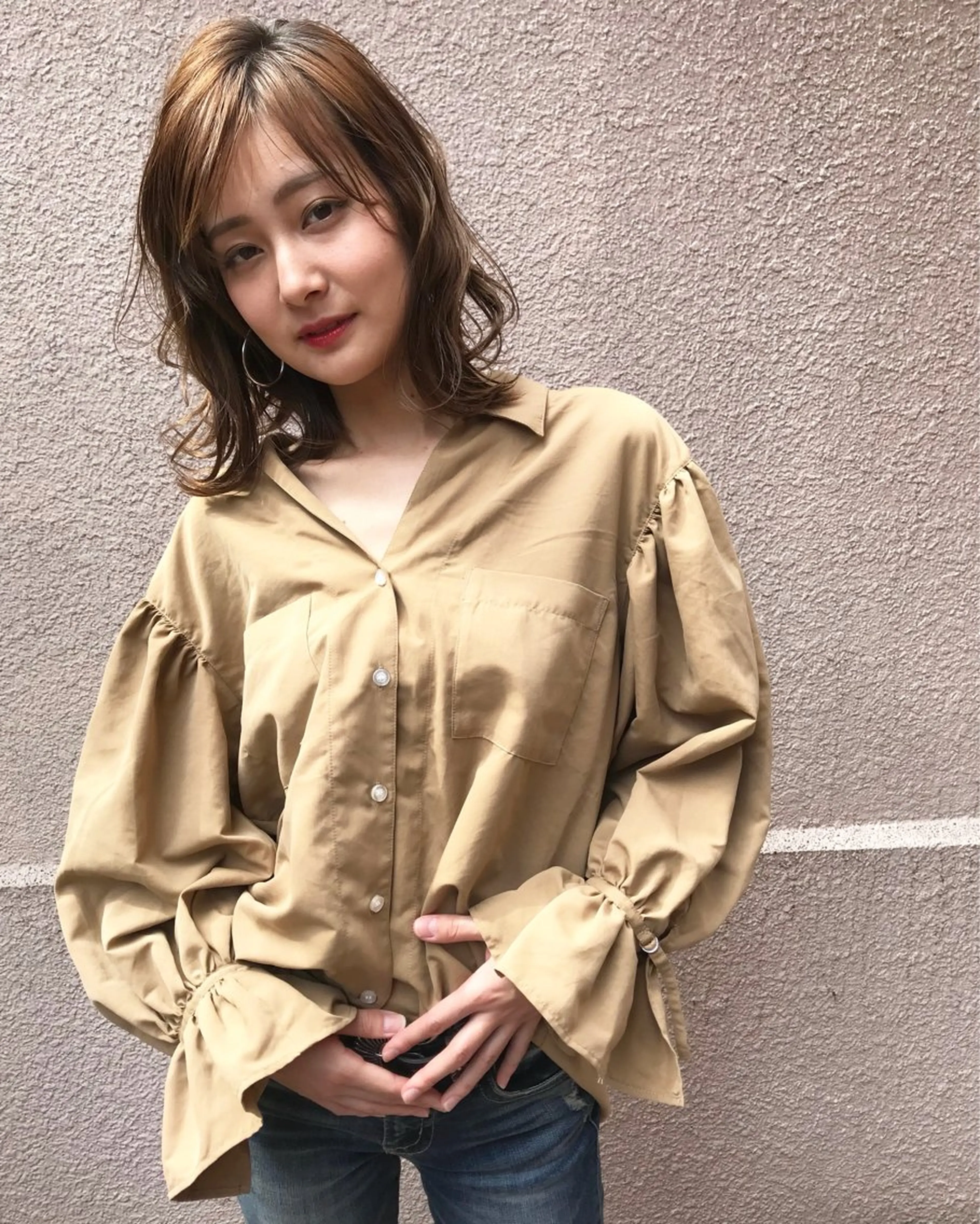 ミディアム 🧡Watanabe Rio🧡のヘアスタイル