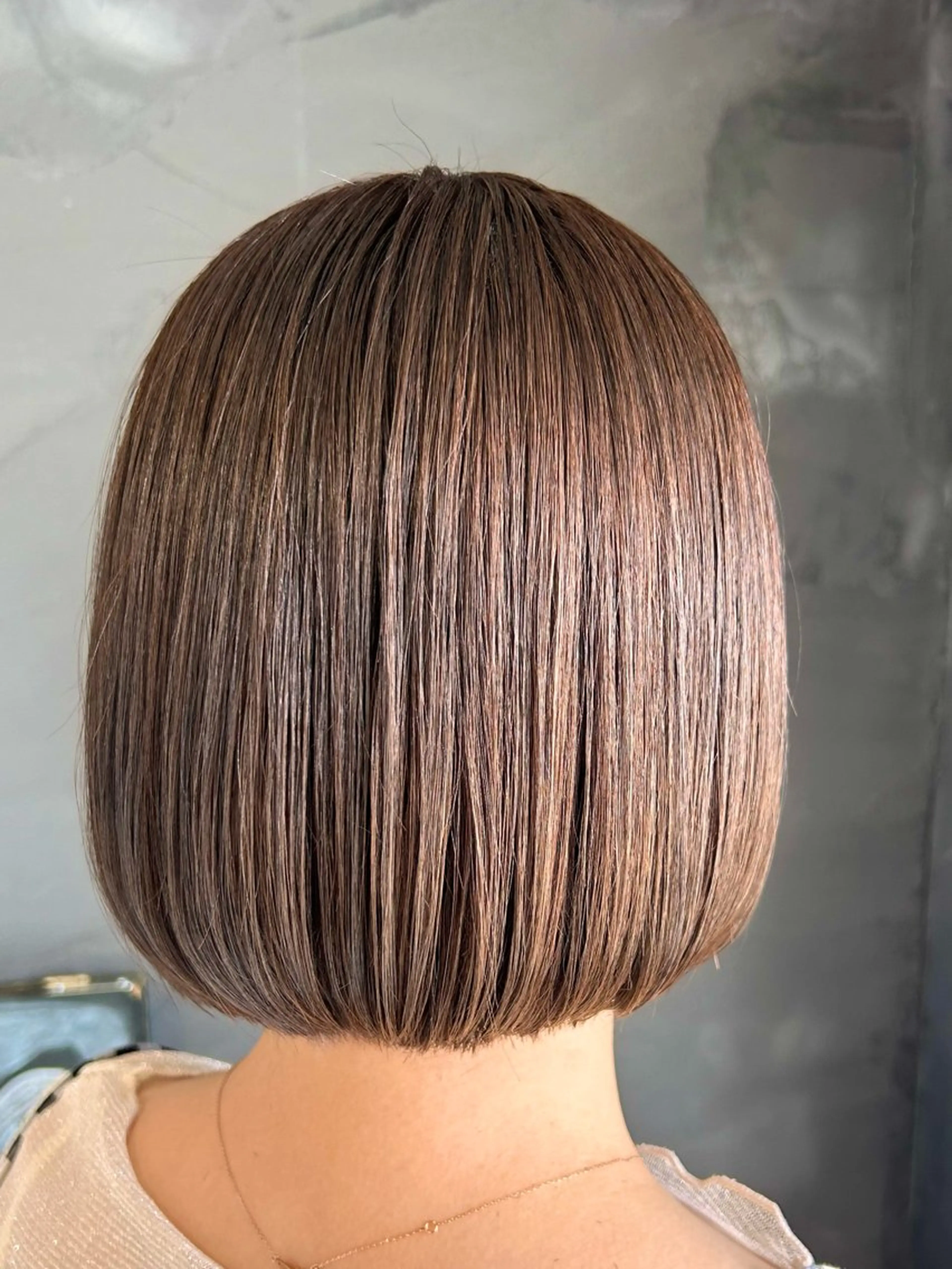 ショート カラー 切りっぱなしボブ ボブ カット ヘアカラー トリートメント 大人かわいい💎ツヤ ✧亜美︎✧我孫子のヘアスタイル