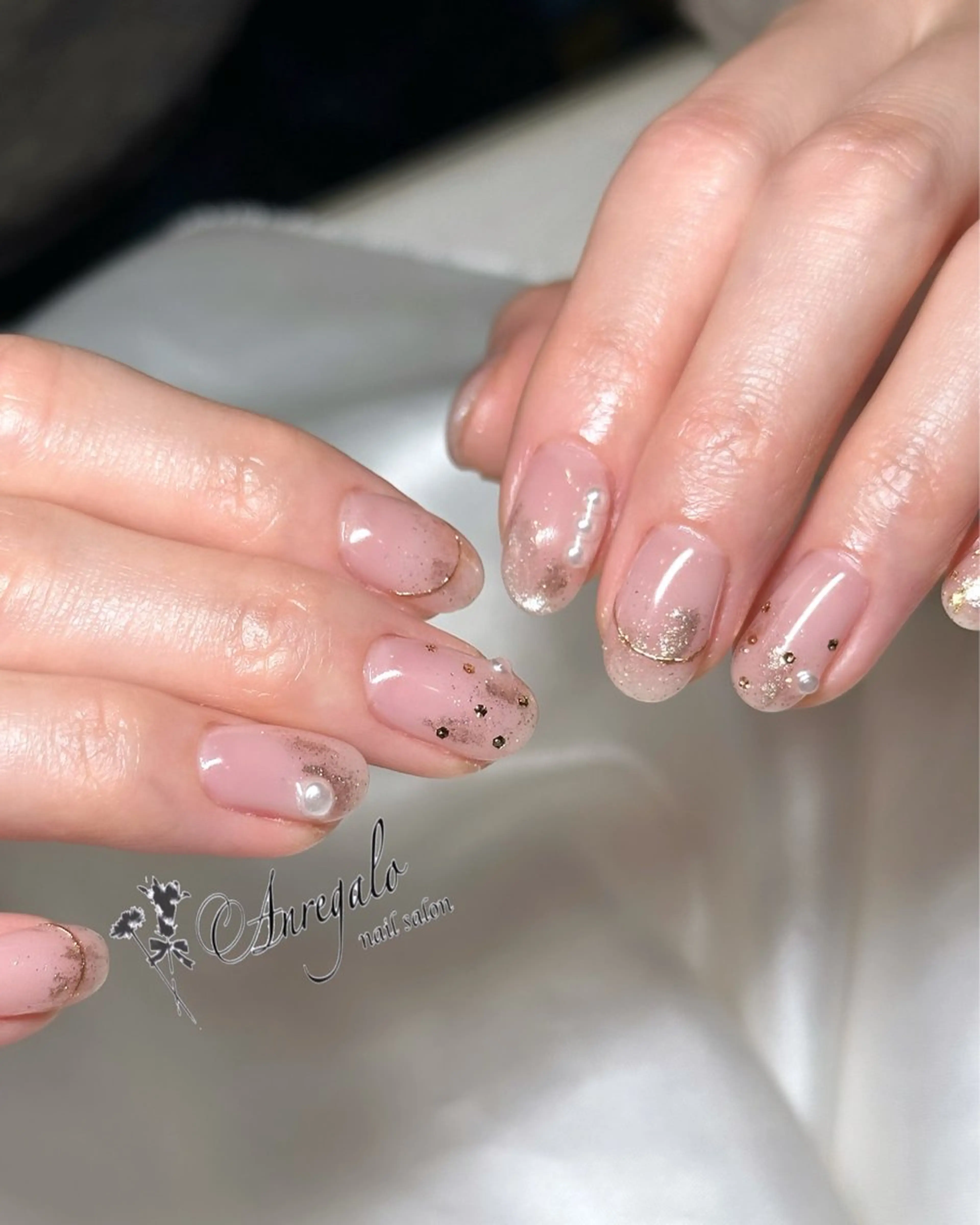 ネイル ニュアンスネイル nail salon Anregalo《アンレガロ》所属・橋本 麻未のネイルデザイン