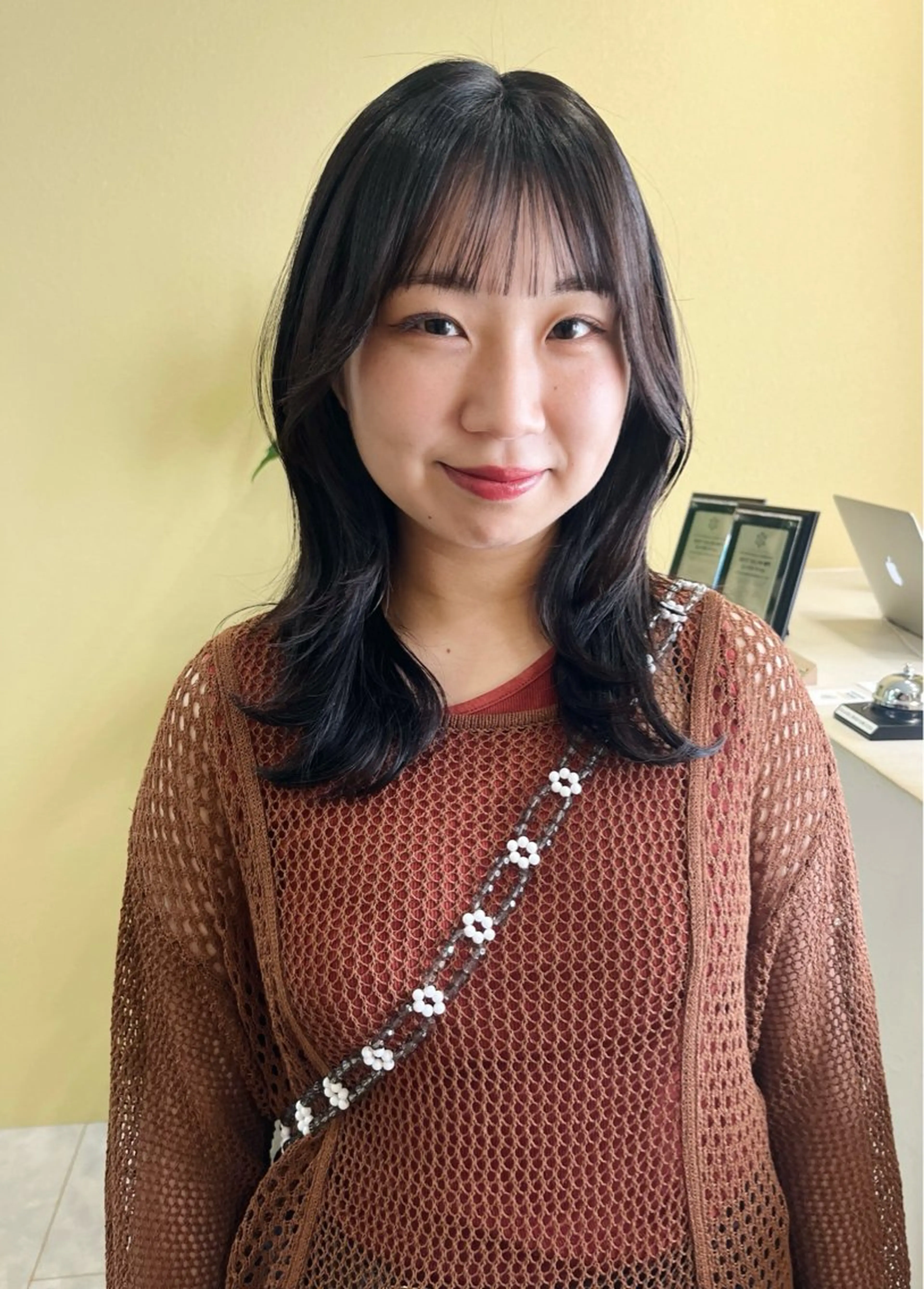 ミディアム カット トリートメント 艶カラー🌿 /ふっこのヘアスタイル