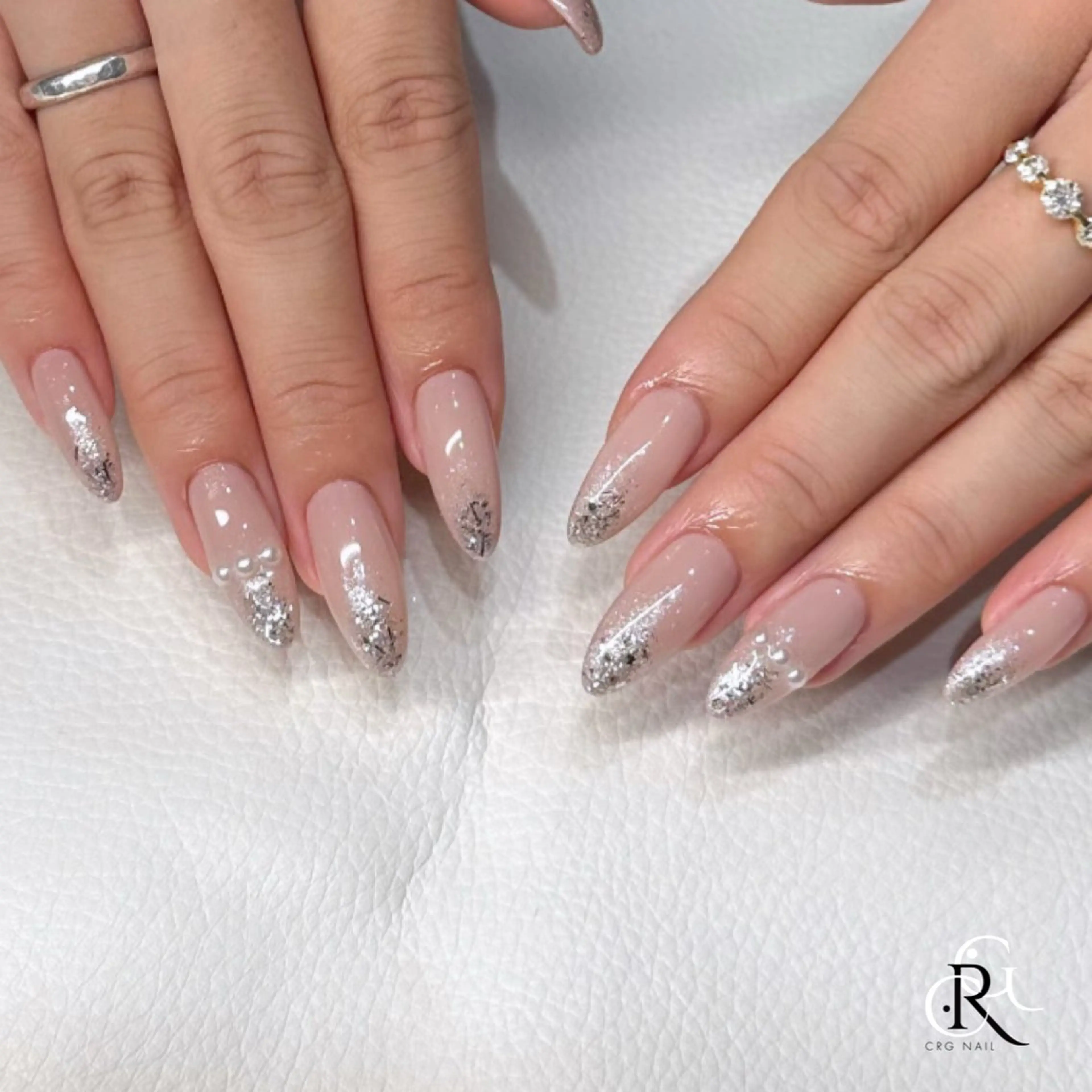 ネイル ロングネイル ハンドネイル 美フォルム✨ CRG　RURIのネイルデザイン