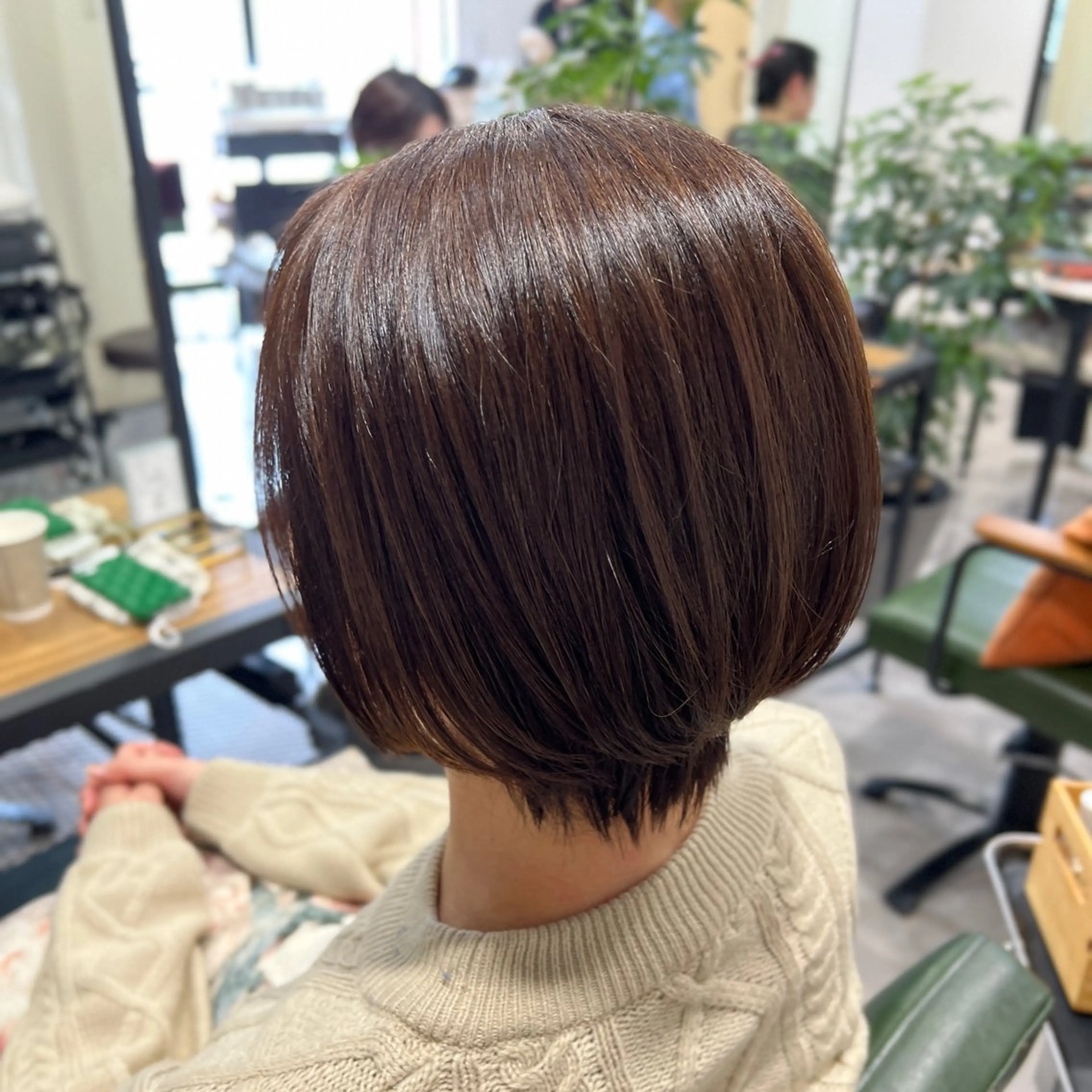 ショート カット ヘアカラー 韓国風レイヤー ∕ 大隣 里桜のヘアスタイル