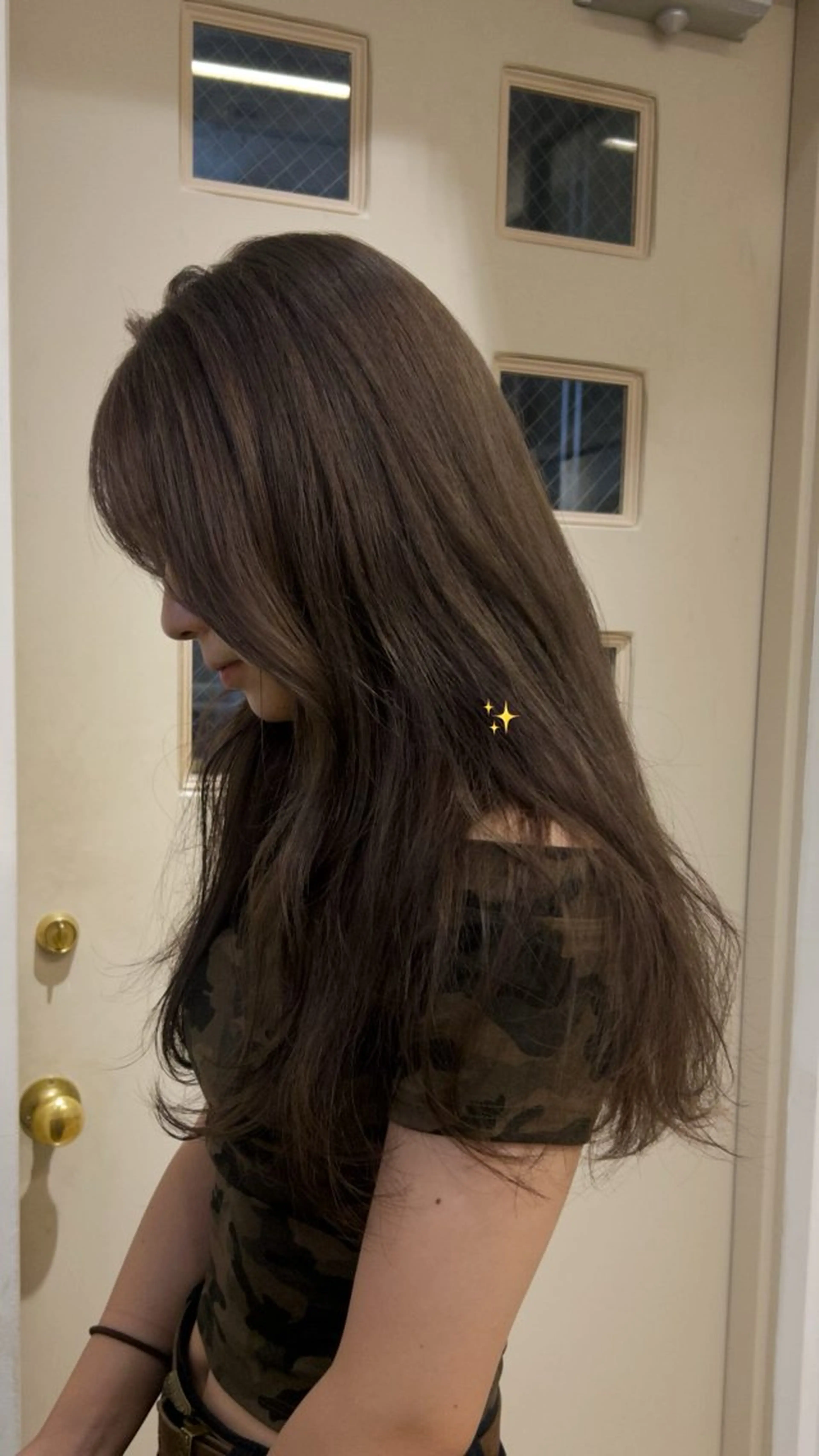 ロング カラー ヘアカラー トリートメント じゅわっと暖色カラー 🍊Moemiのヘアスタイル