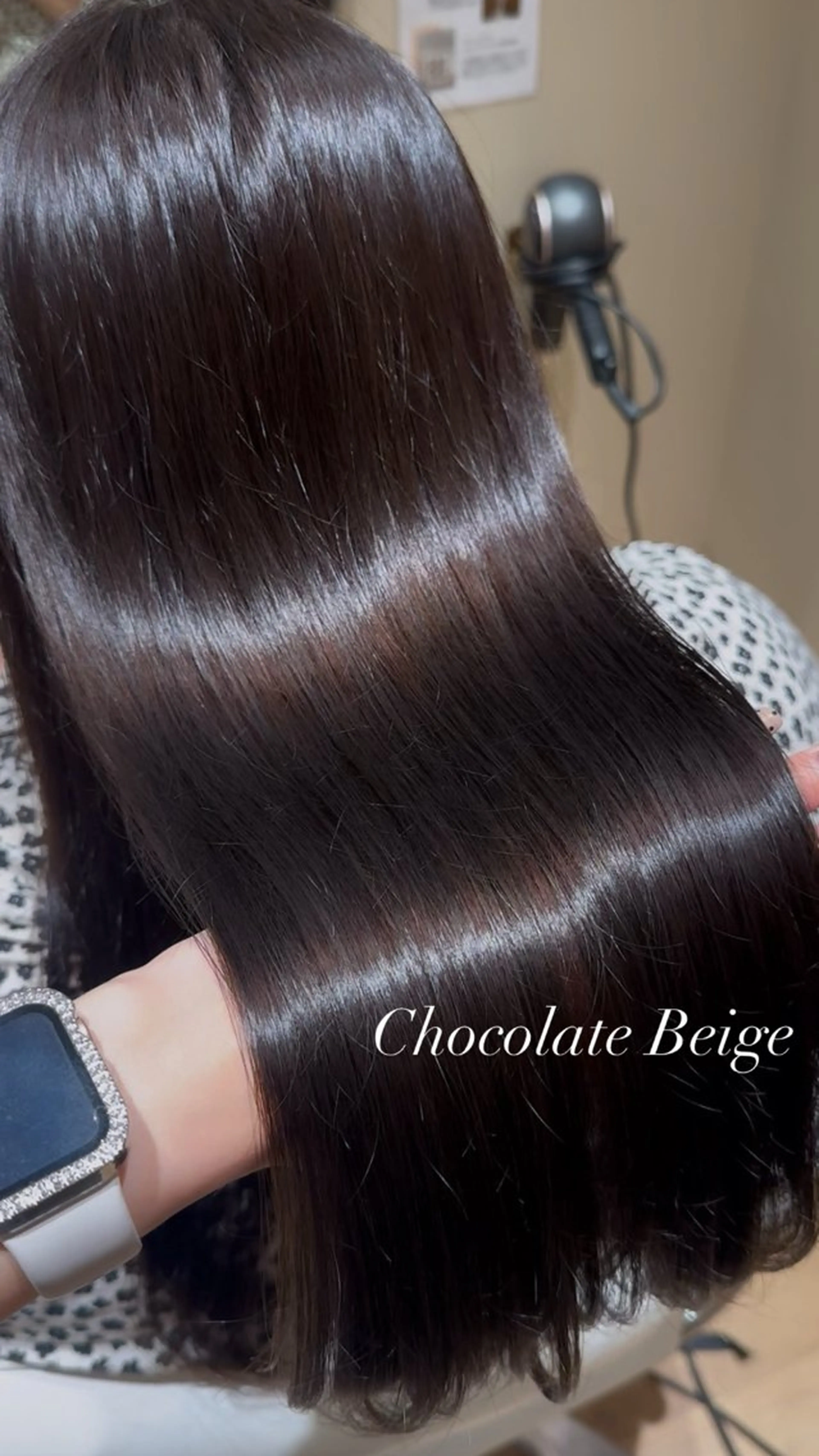 ロング カラー ダブルカラー ヘアカラー トリートメント Minori🤎 ナチュラル韓国ヘアのヘアスタイル