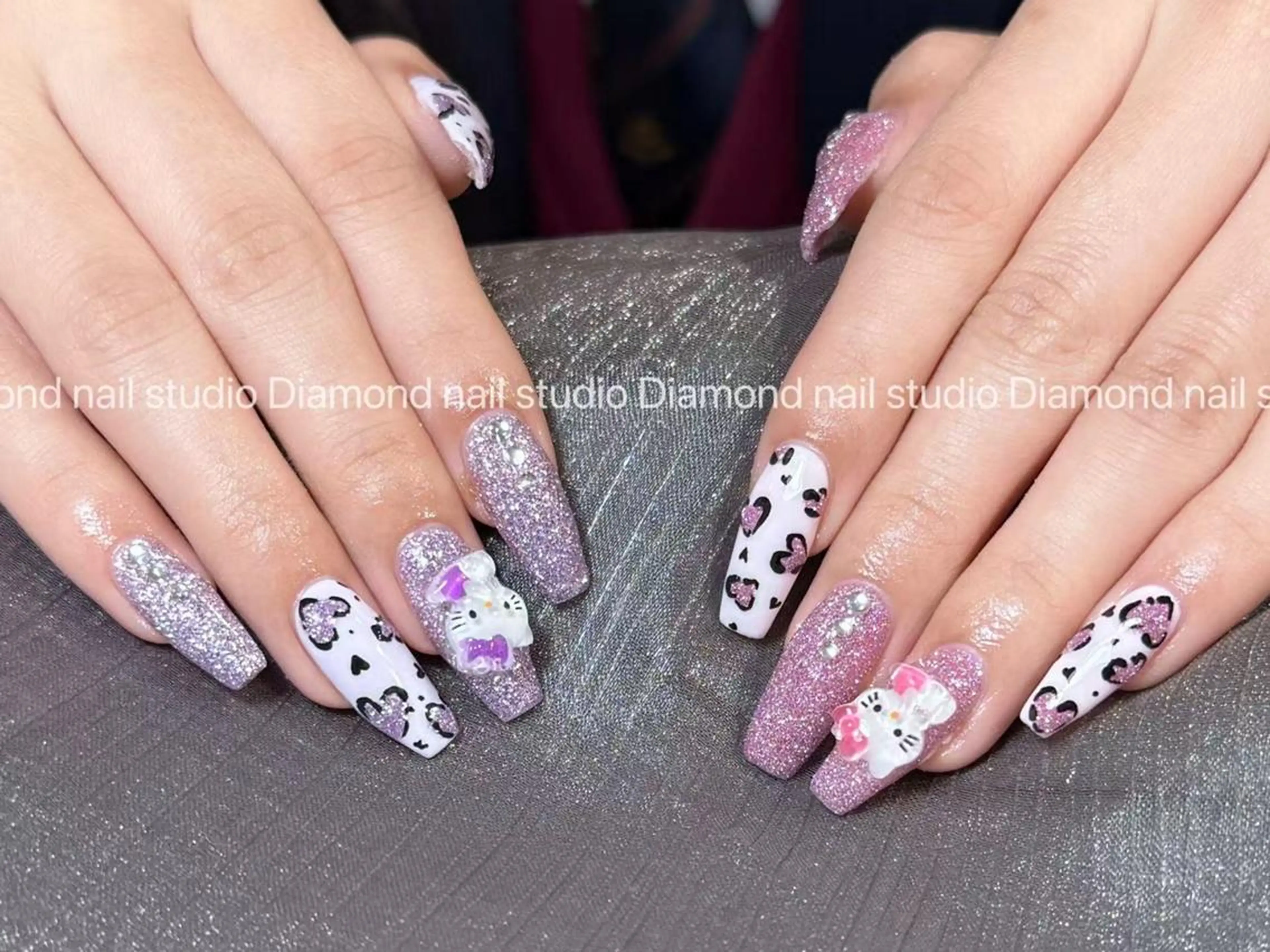 ネイル アートネイル オーロラネイル ガーリー キラキラネイル マグネットネイル ハンドネイル ハンドケア Diamond Kokona🩷のネイルデザイン