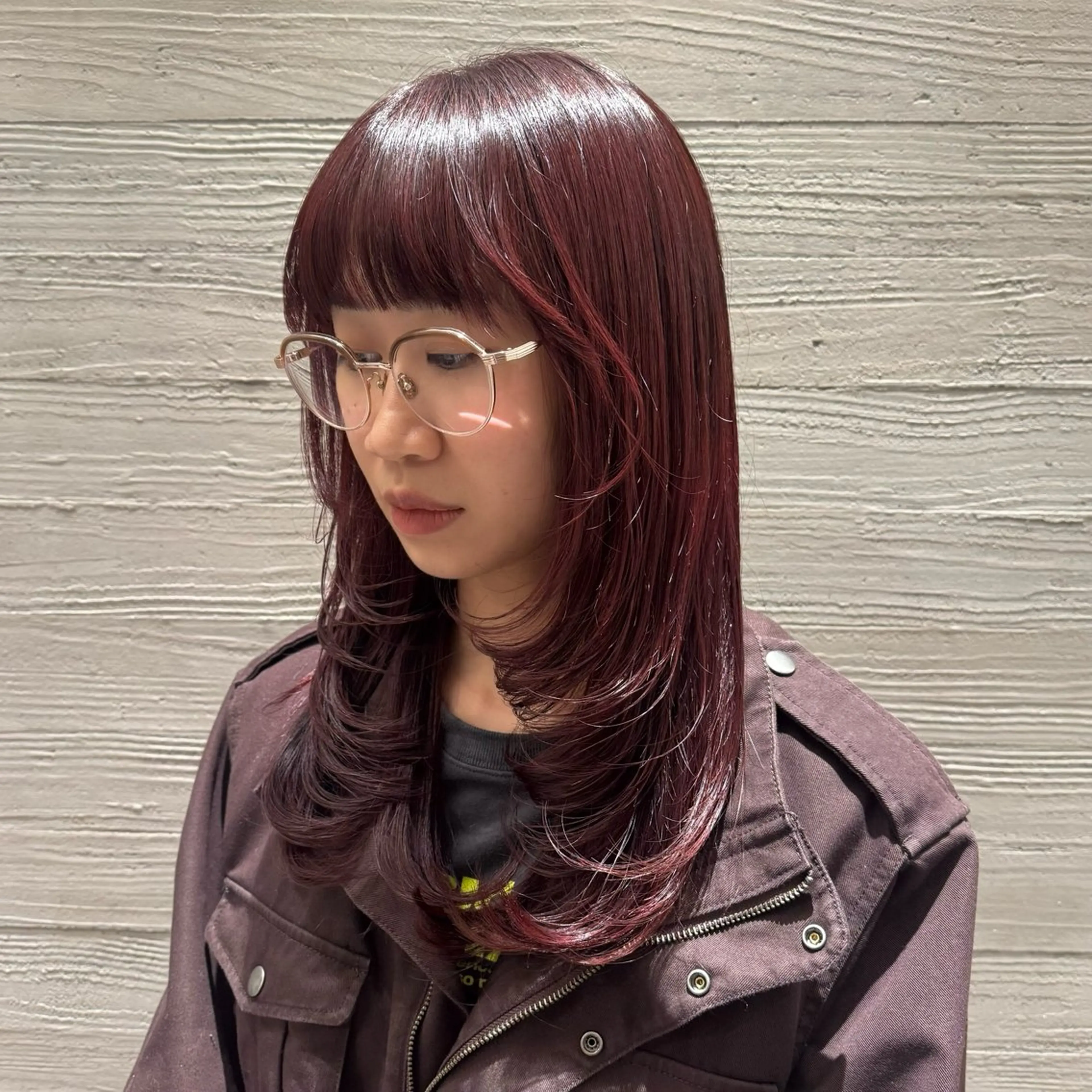 セミロング カラー レイヤーカット NATSUNO ✮のヘアスタイル