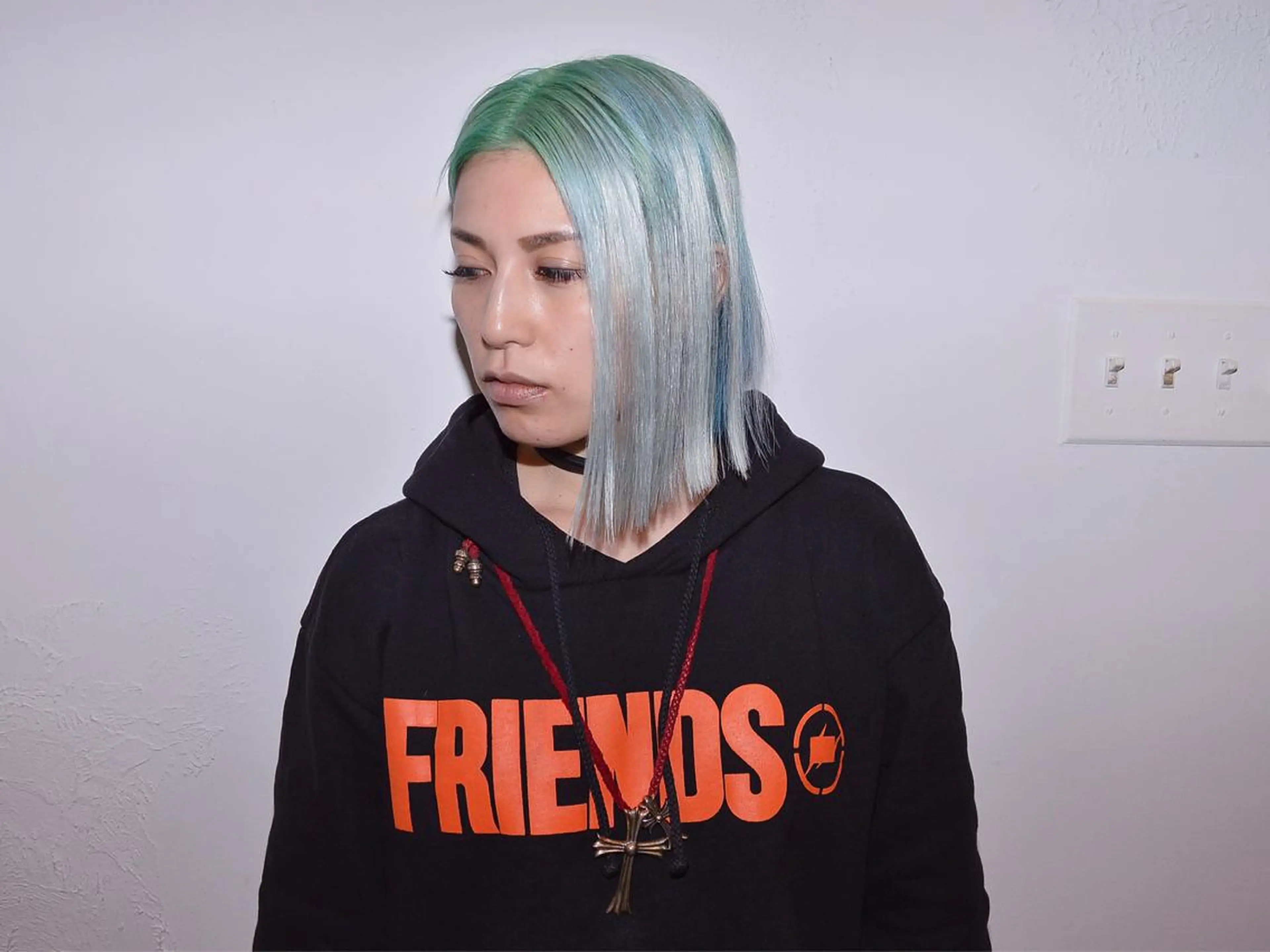 セミロング カラー シールエクステ ハイトーンカラー エクステ Hairsalon F＋Moana by　HEADLIGHT所属・salonF 🔸hamaのマツエク・マツパデザイン