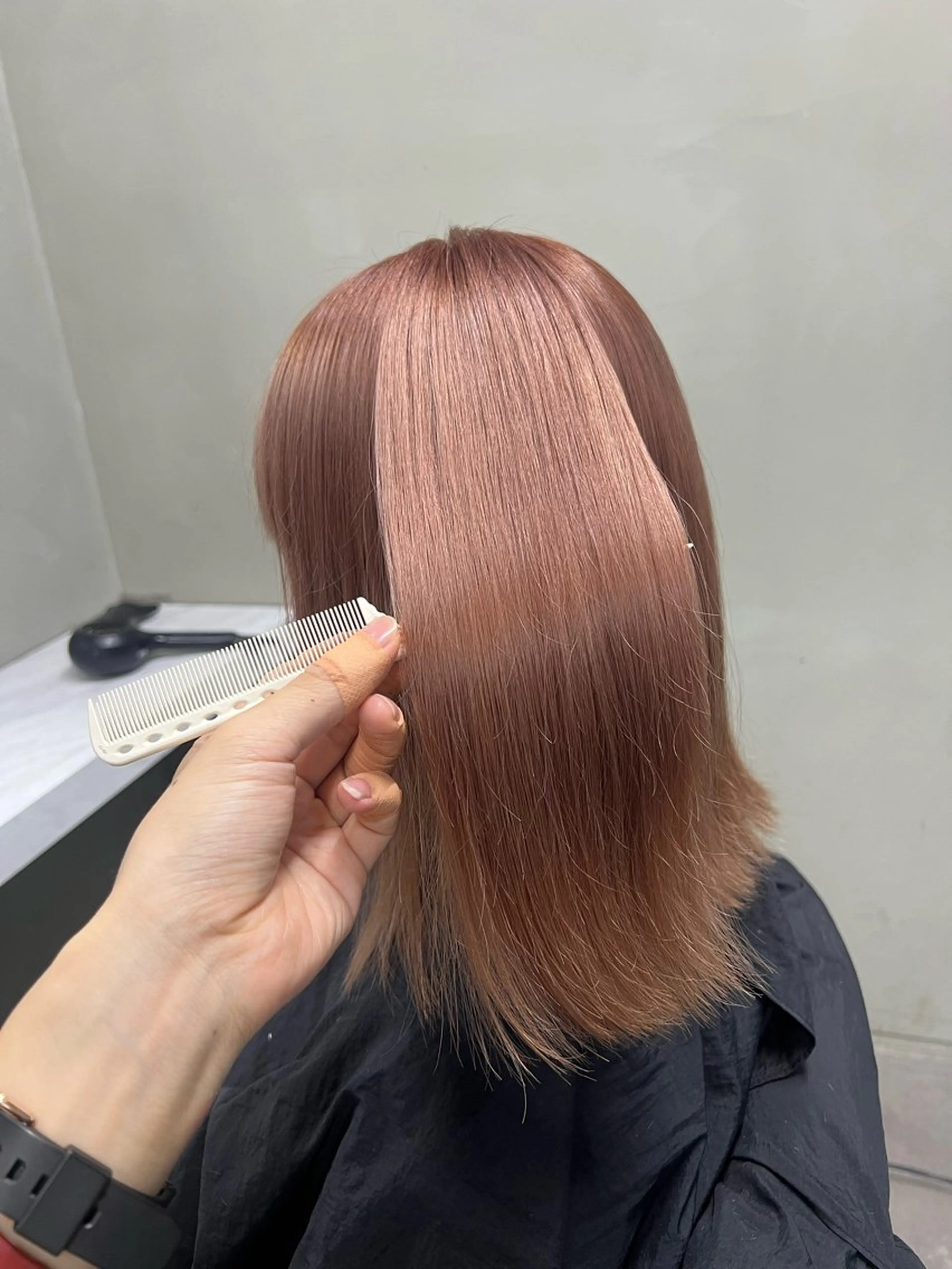 セミロング カラー 髪質改善 トリートメント 小顔カット/髪質改善 /  店長 河井雄貴のヘアスタイル