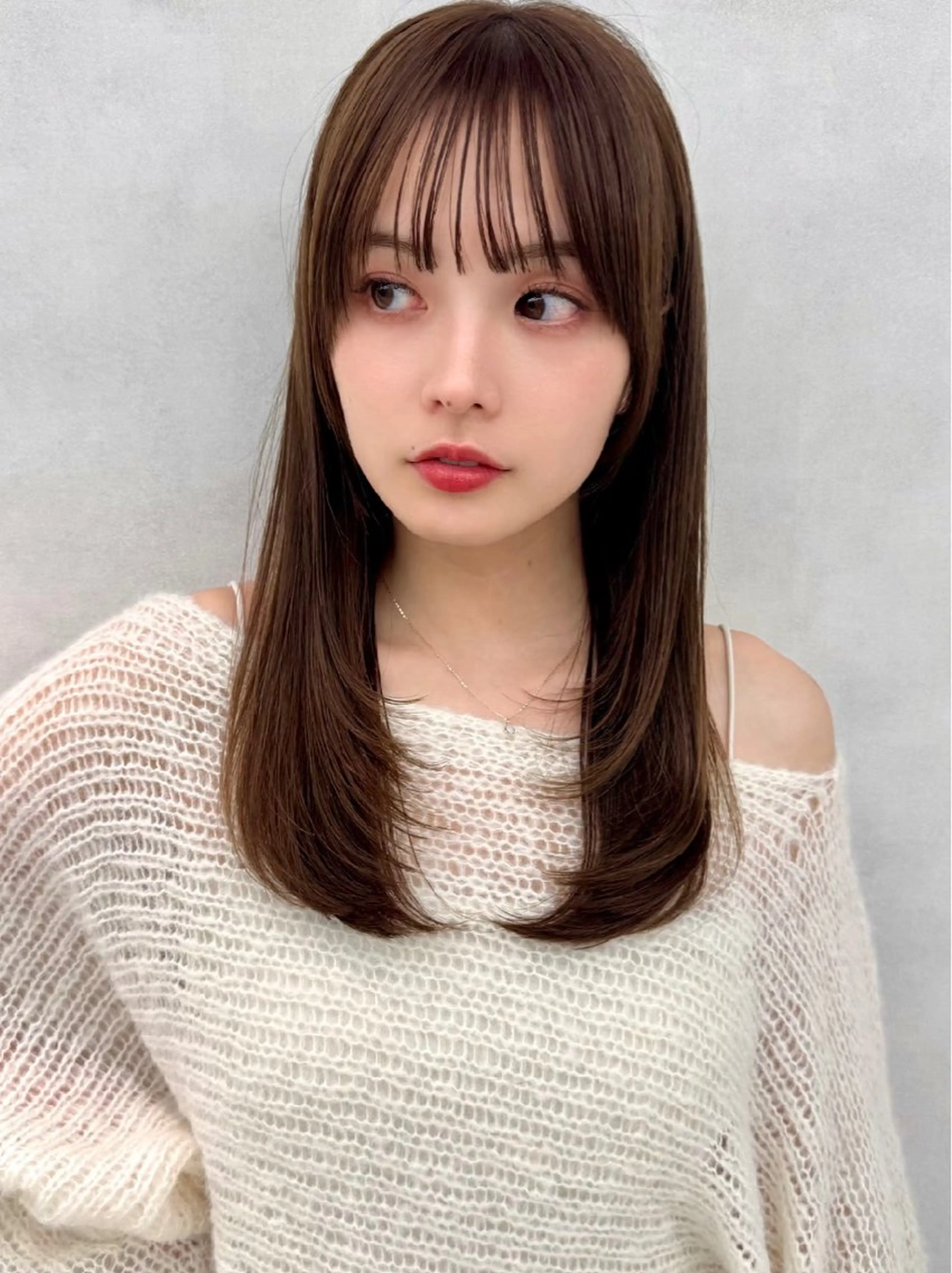 セミロング 🔮韓国ボブ/艶 カラー/あやか🔮のヘアスタイル